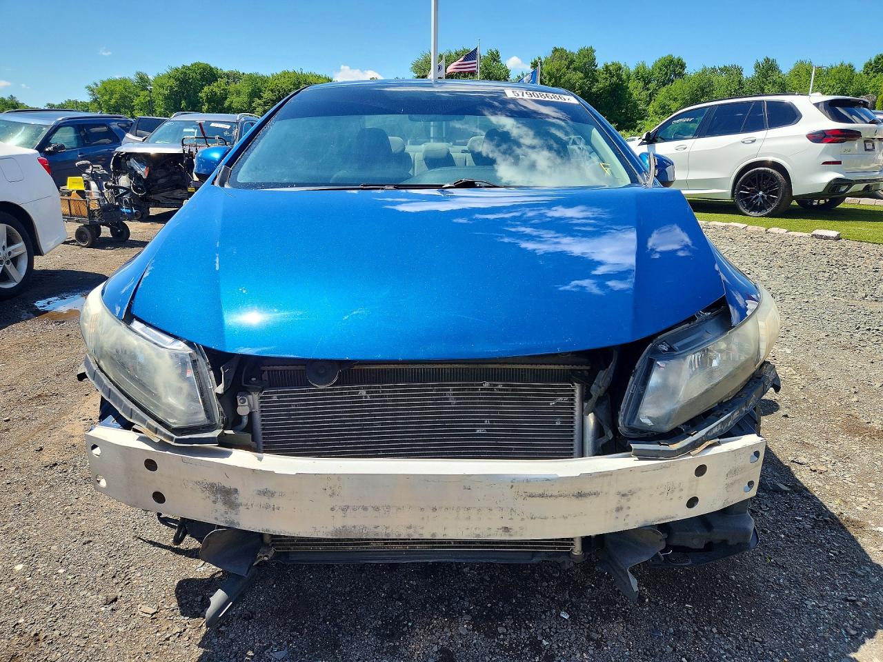 2013 Honda Civic Ex Синий vin: 2HGFG3B89DH510229