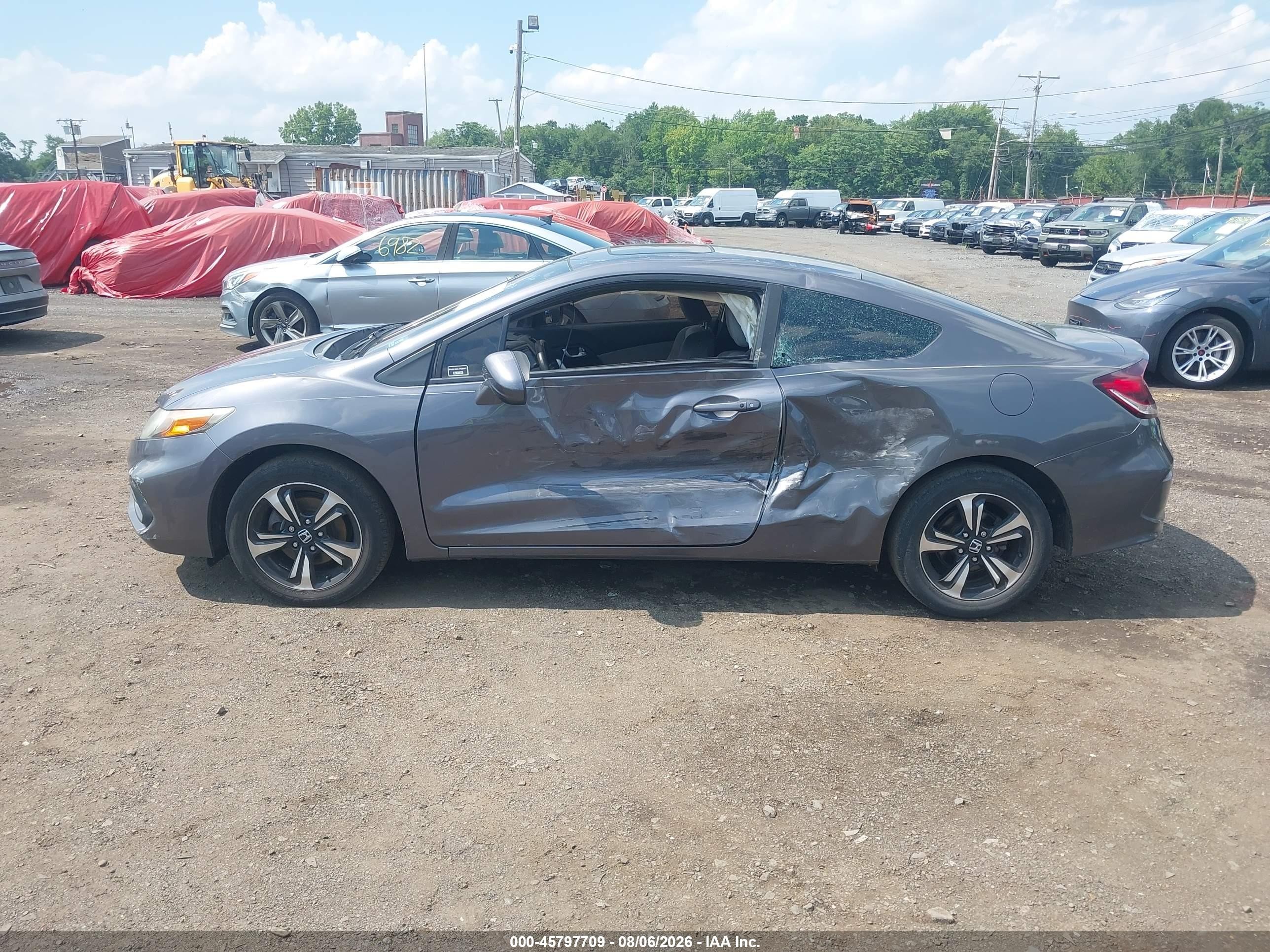 2014 Honda Civic Ex Серый vin: 2HGFG3B89EH525444