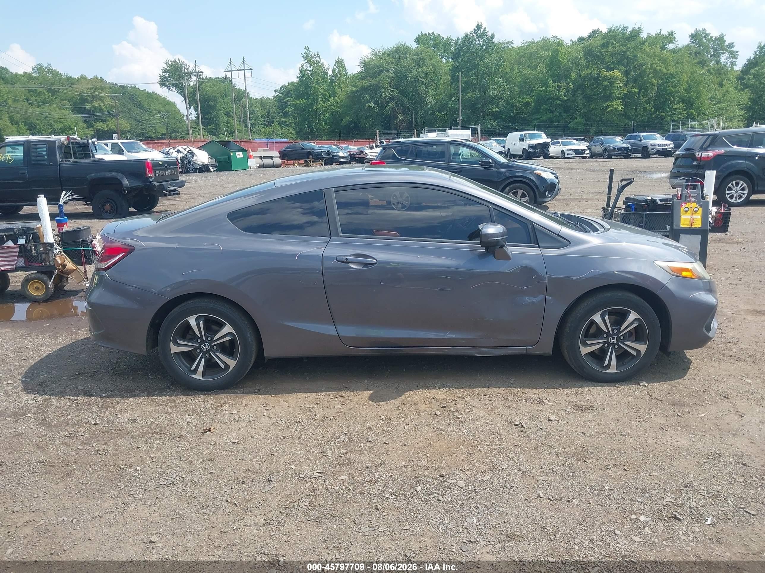 2014 Honda Civic Ex Серый vin: 2HGFG3B89EH525444