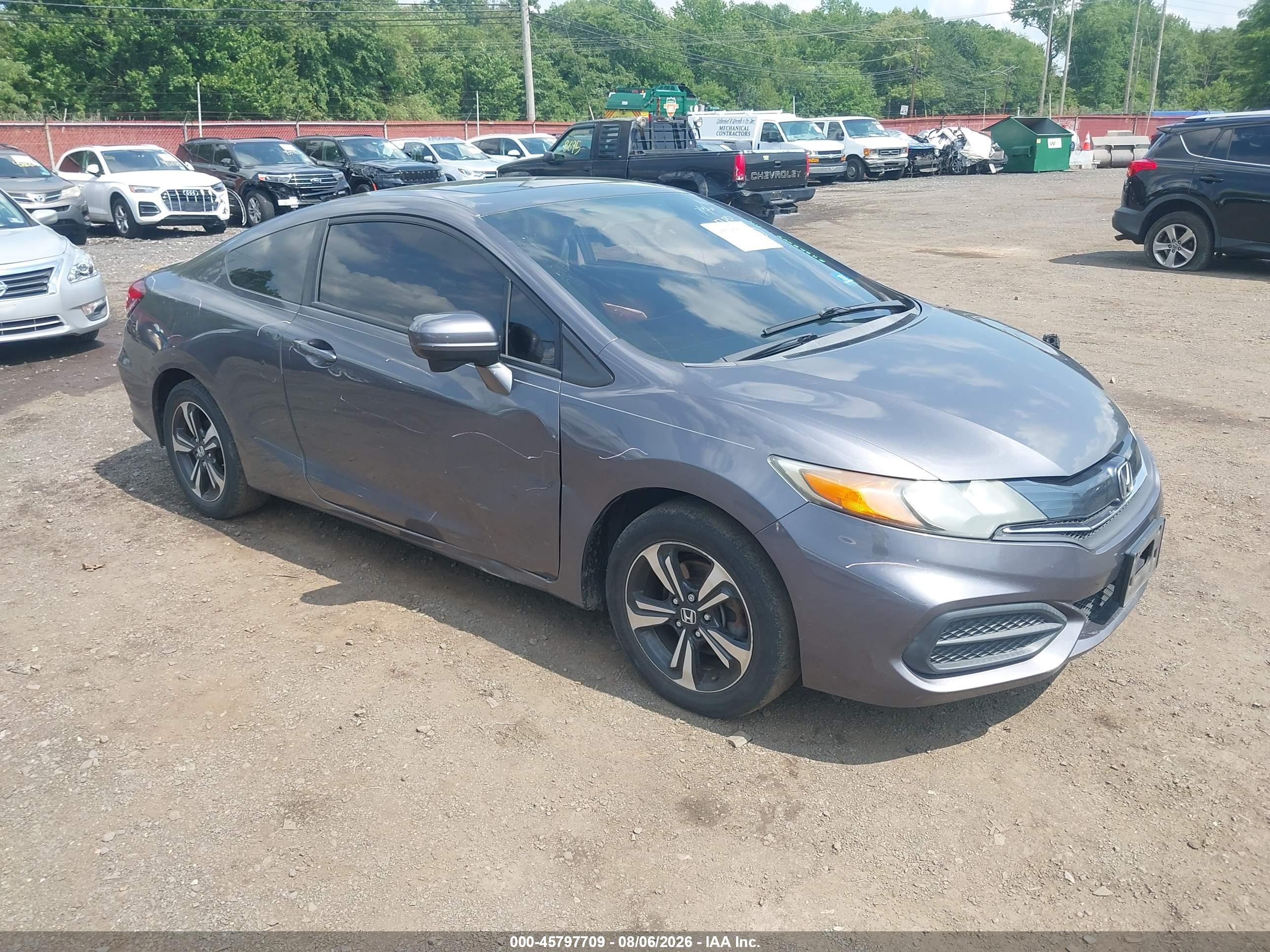 2014 Honda Civic Ex Серый vin: 2HGFG3B89EH525444