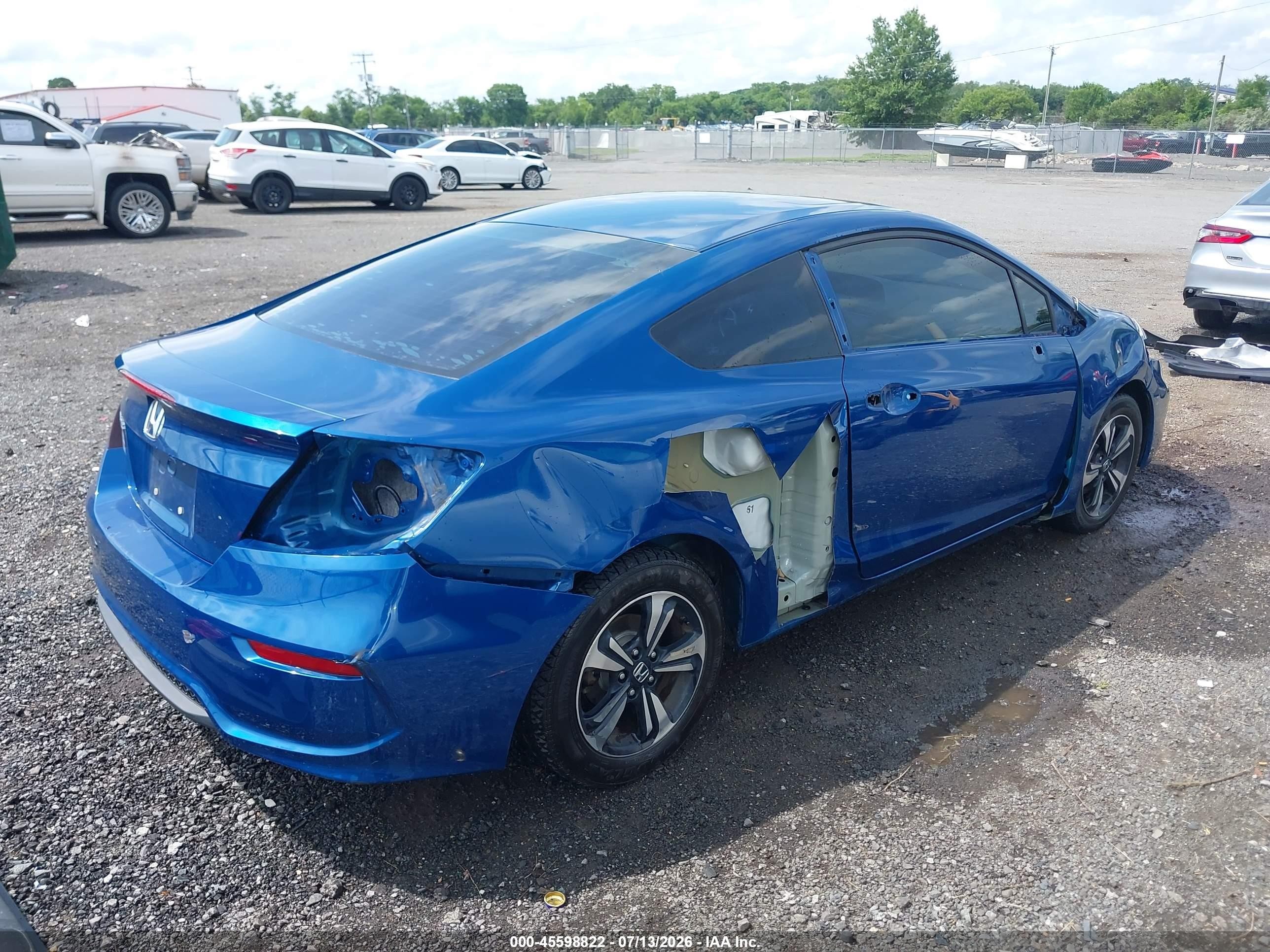 2014 Honda Civic Ex Blue vin: 2HGFG3B89EH525671