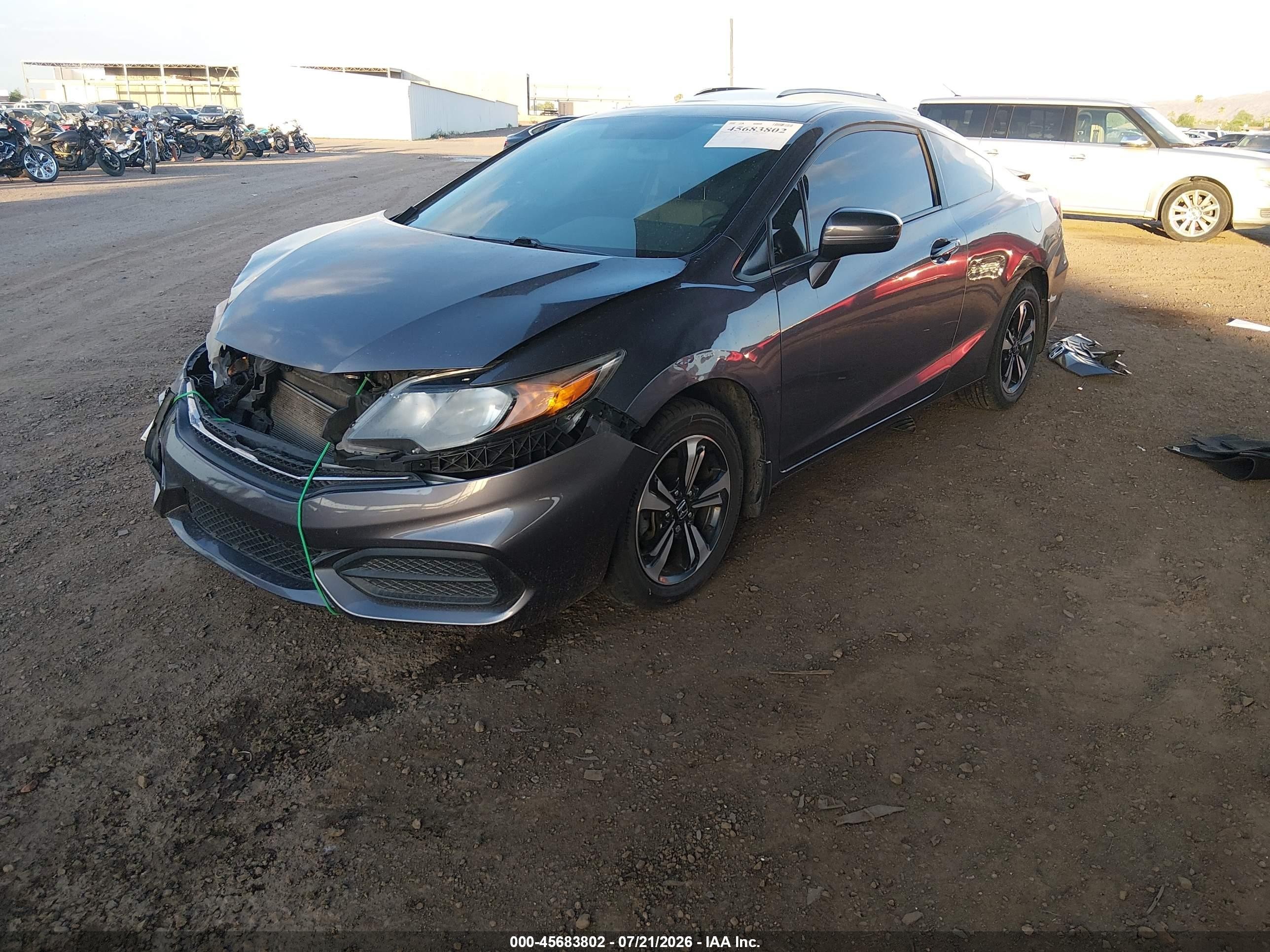 2015 Honda Civic Ex Gray vin: 2HGFG3B89FH507303