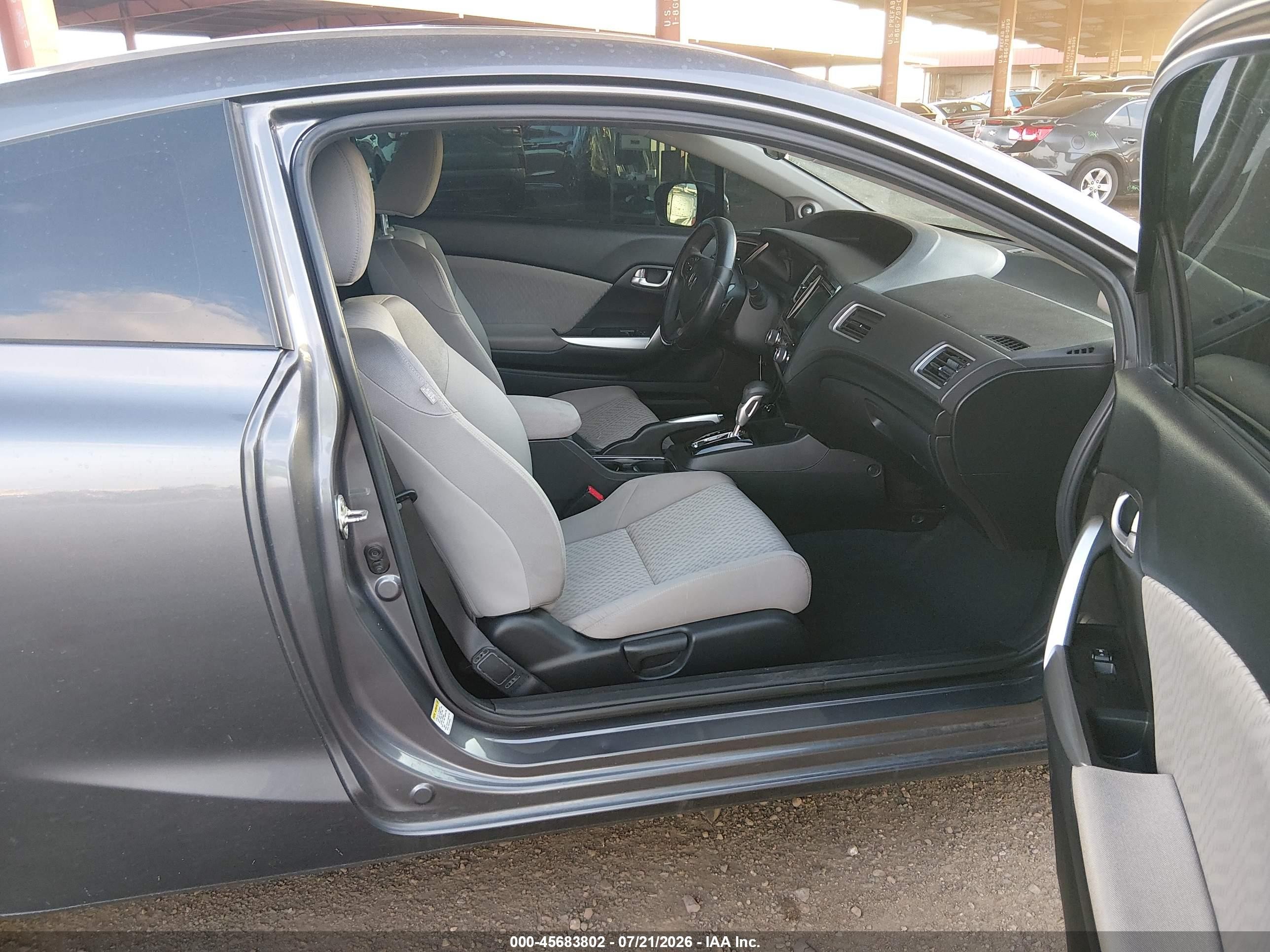 2015 Honda Civic Ex Gray vin: 2HGFG3B89FH507303