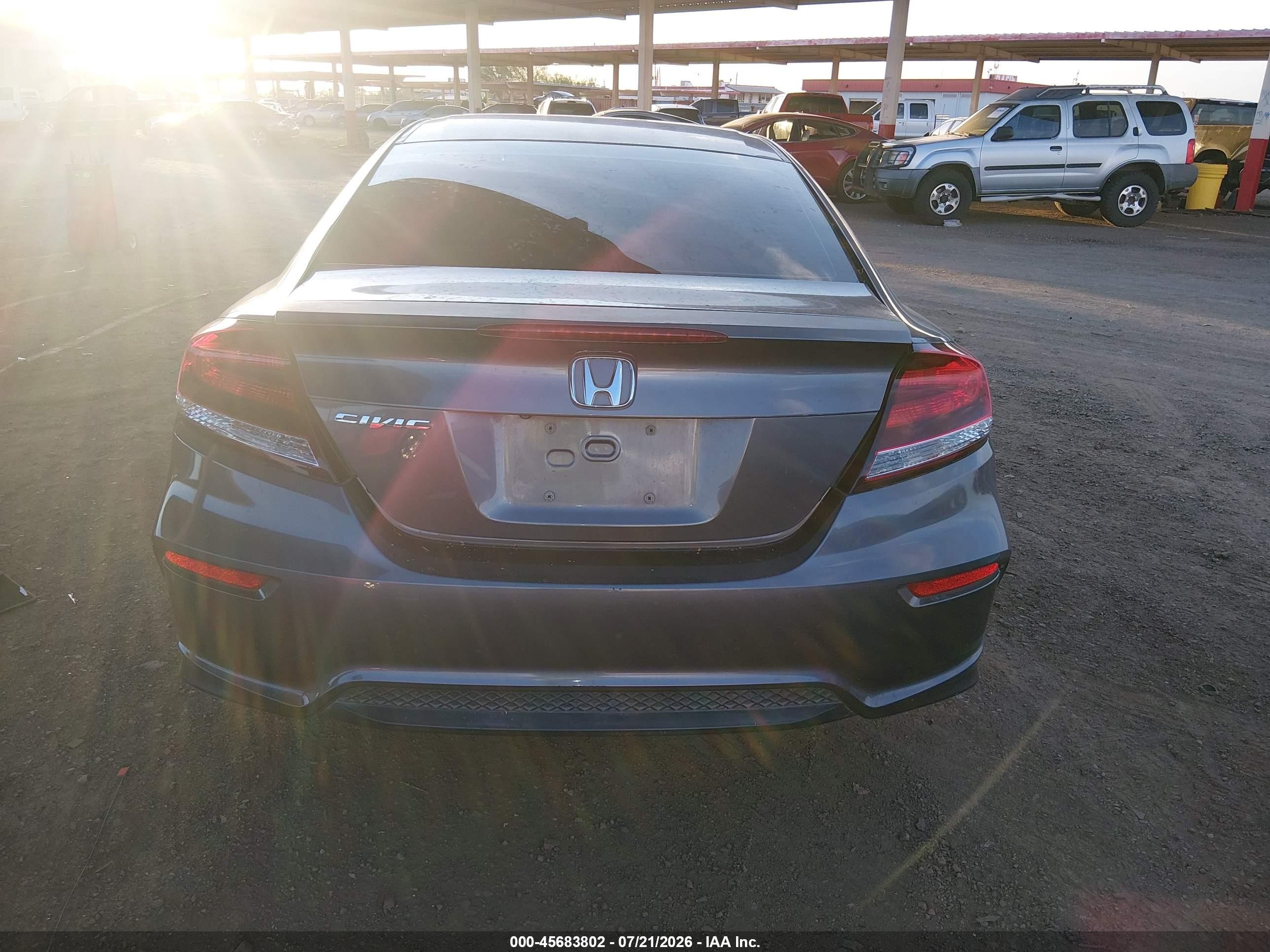 2015 Honda Civic Ex Gray vin: 2HGFG3B89FH507303
