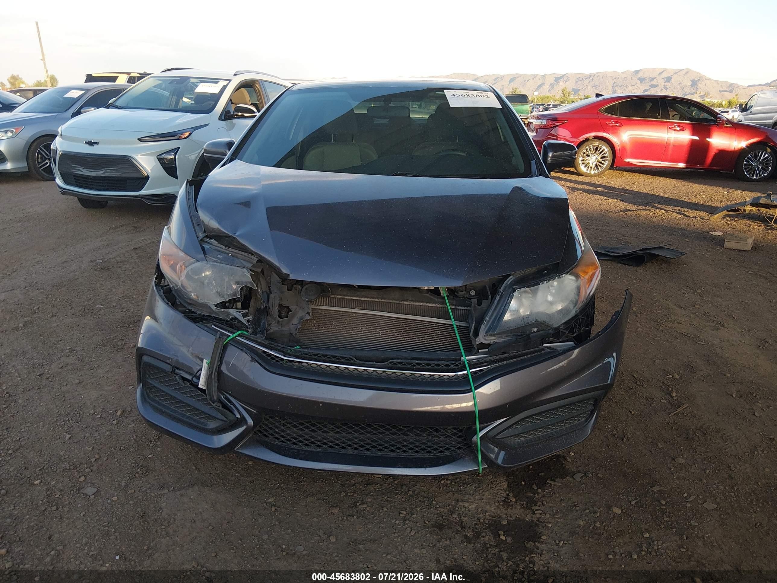 2015 Honda Civic Ex Gray vin: 2HGFG3B89FH507303