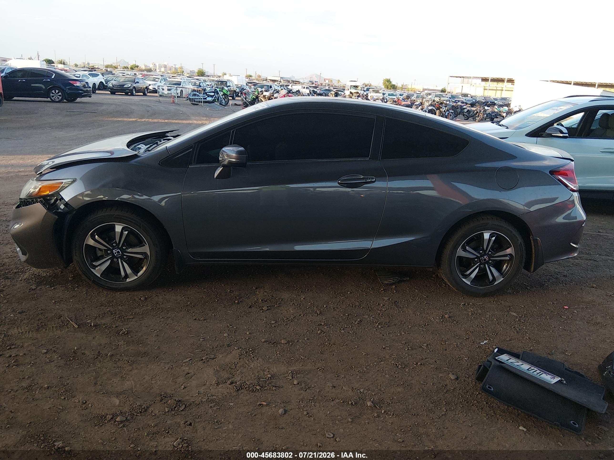 2015 Honda Civic Ex Gray vin: 2HGFG3B89FH507303