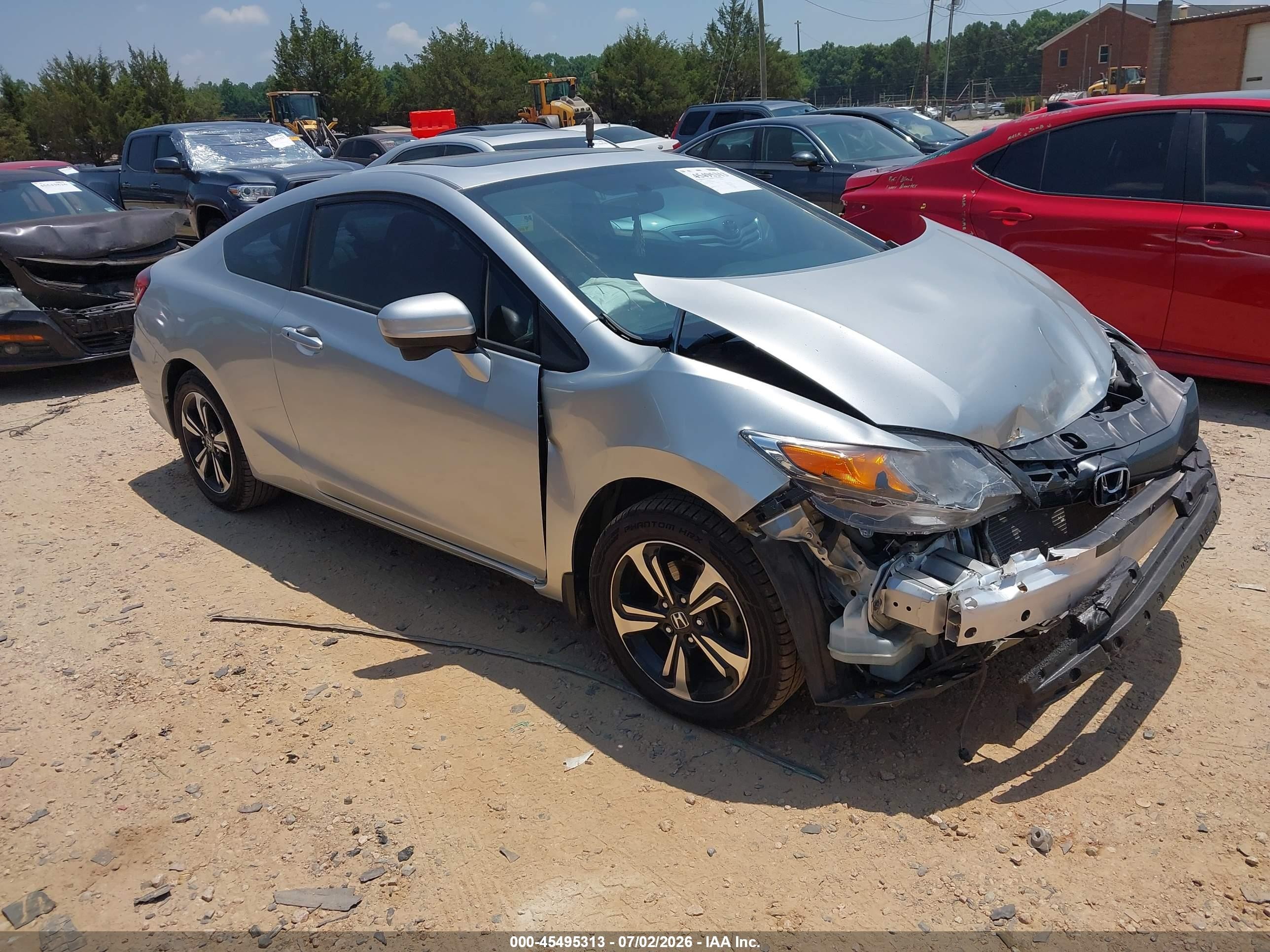 2015 Honda Civic Ex Silver vin: 2HGFG3B89FH508130