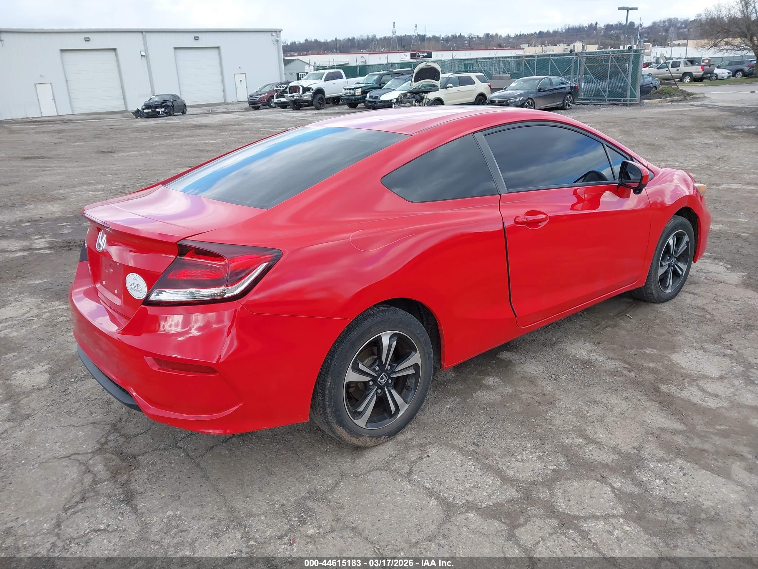 2015 Honda Civic Ex Red vin: 2HGFG3B89FH512128