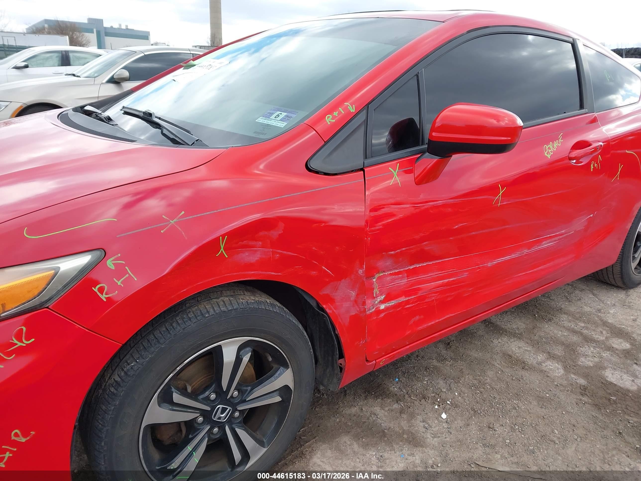 2015 Honda Civic Ex Red vin: 2HGFG3B89FH512128