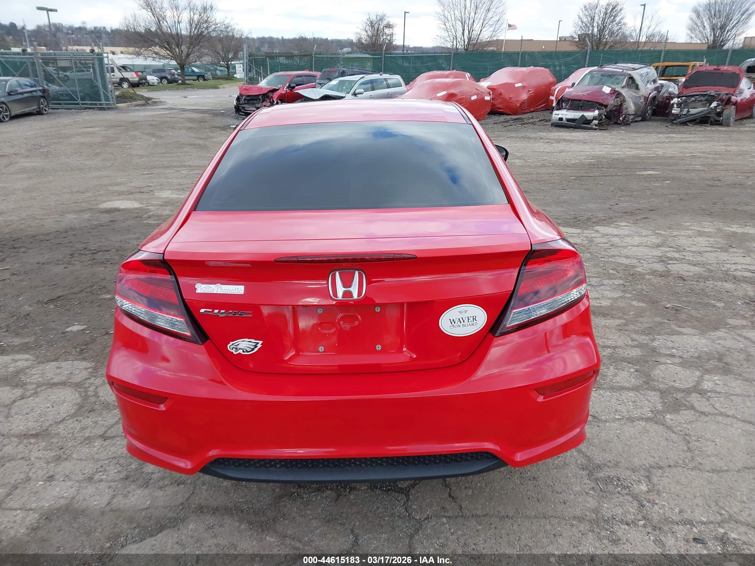 2015 Honda Civic Ex Red vin: 2HGFG3B89FH512128