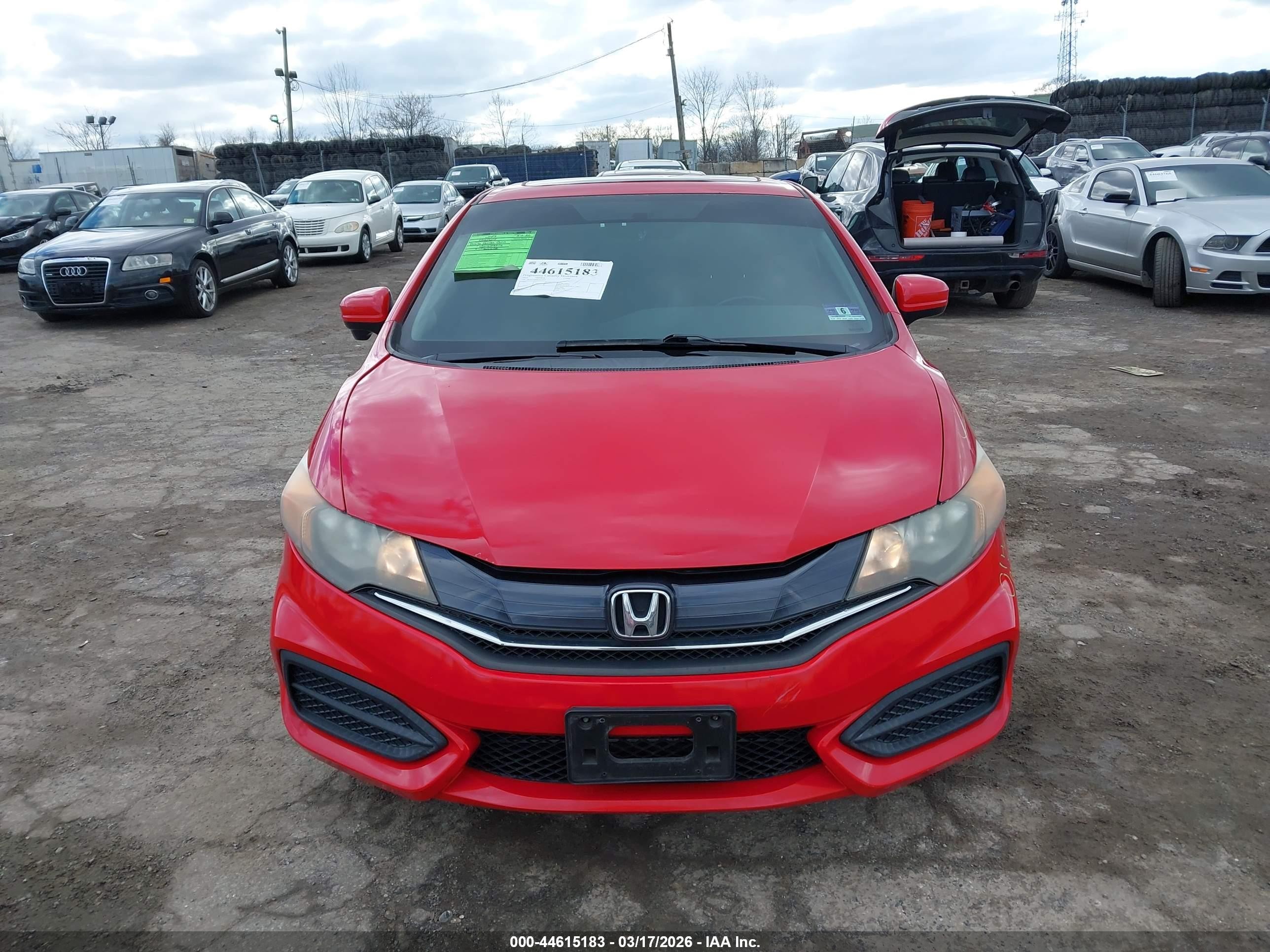2015 Honda Civic Ex Red vin: 2HGFG3B89FH512128