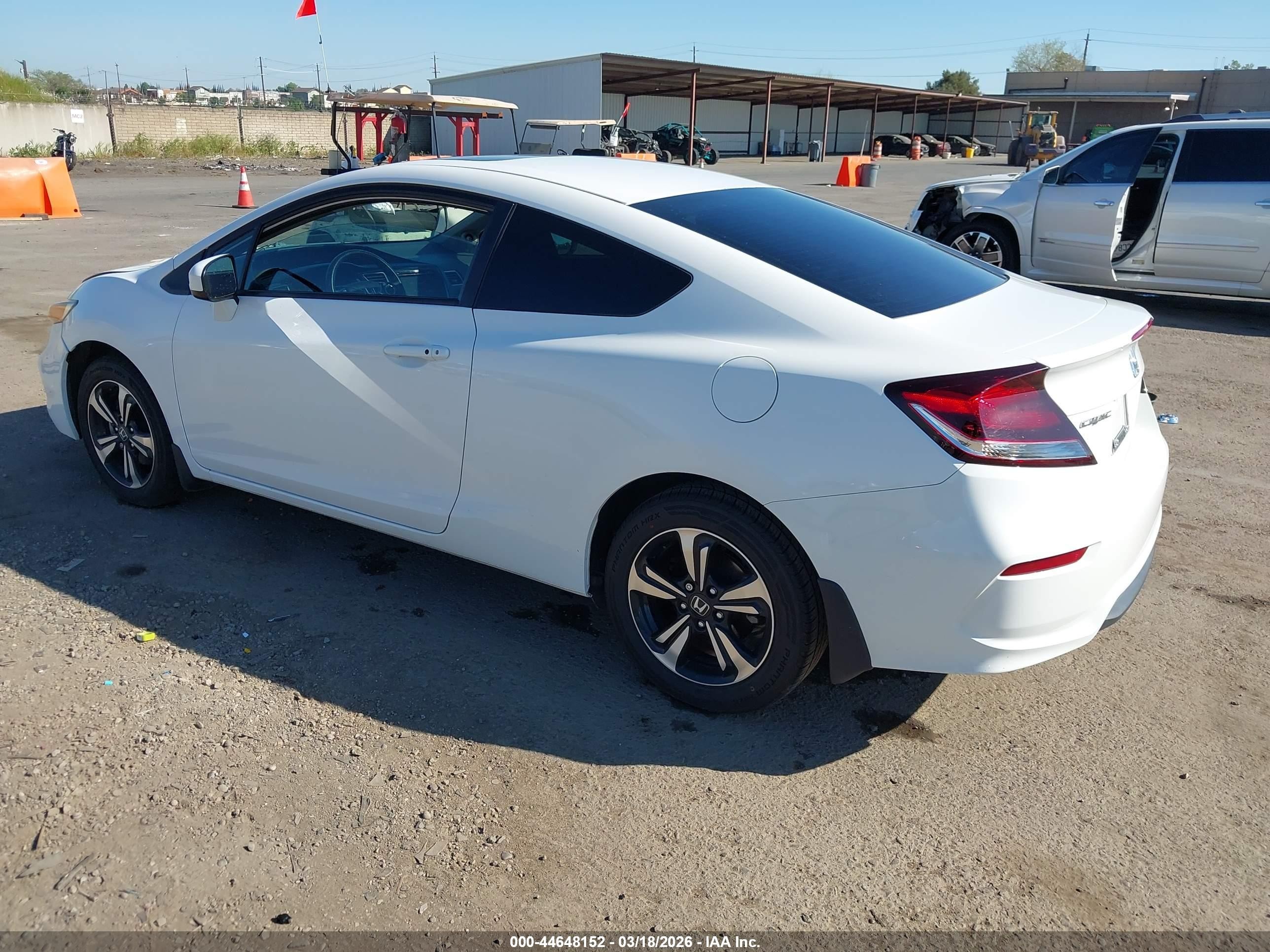 2015 Honda Civic Ex White vin: 2HGFG3B89FH521007