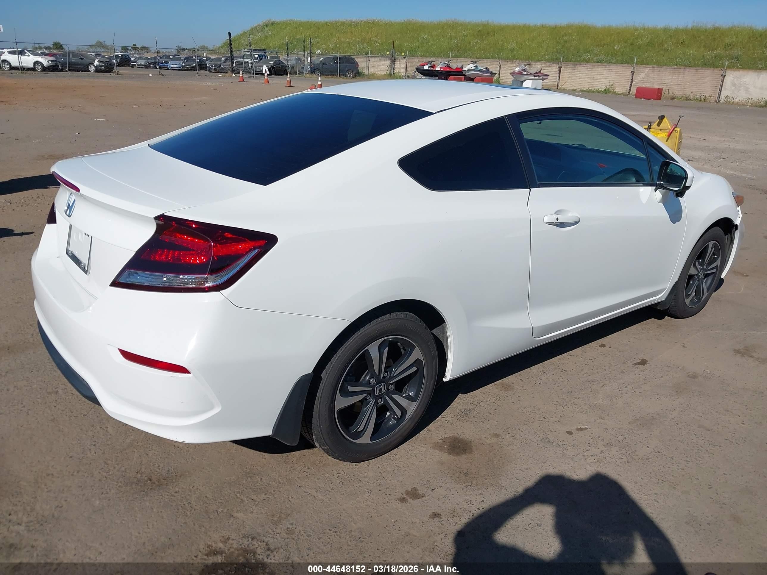 2015 Honda Civic Ex White vin: 2HGFG3B89FH521007