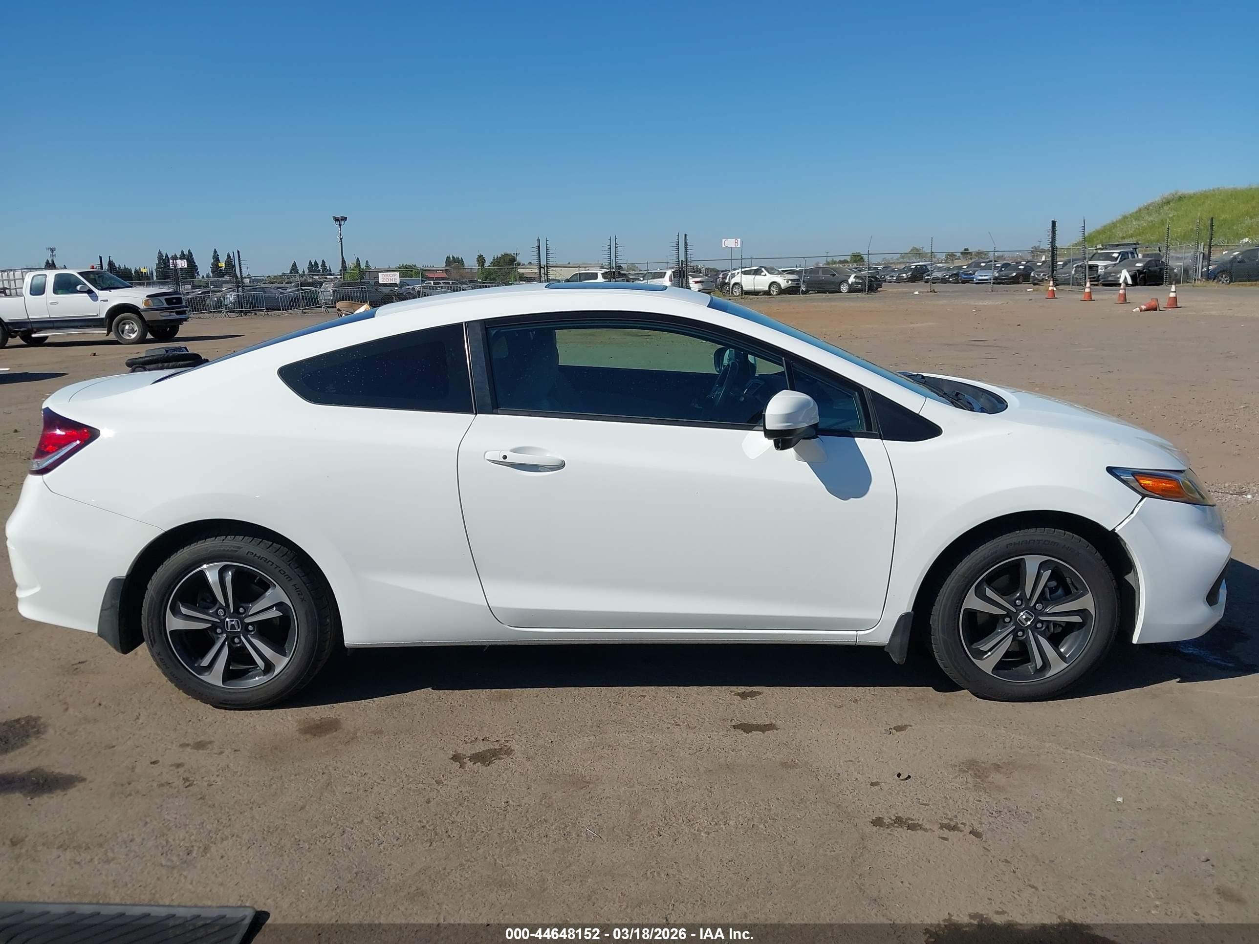 2015 Honda Civic Ex White vin: 2HGFG3B89FH521007