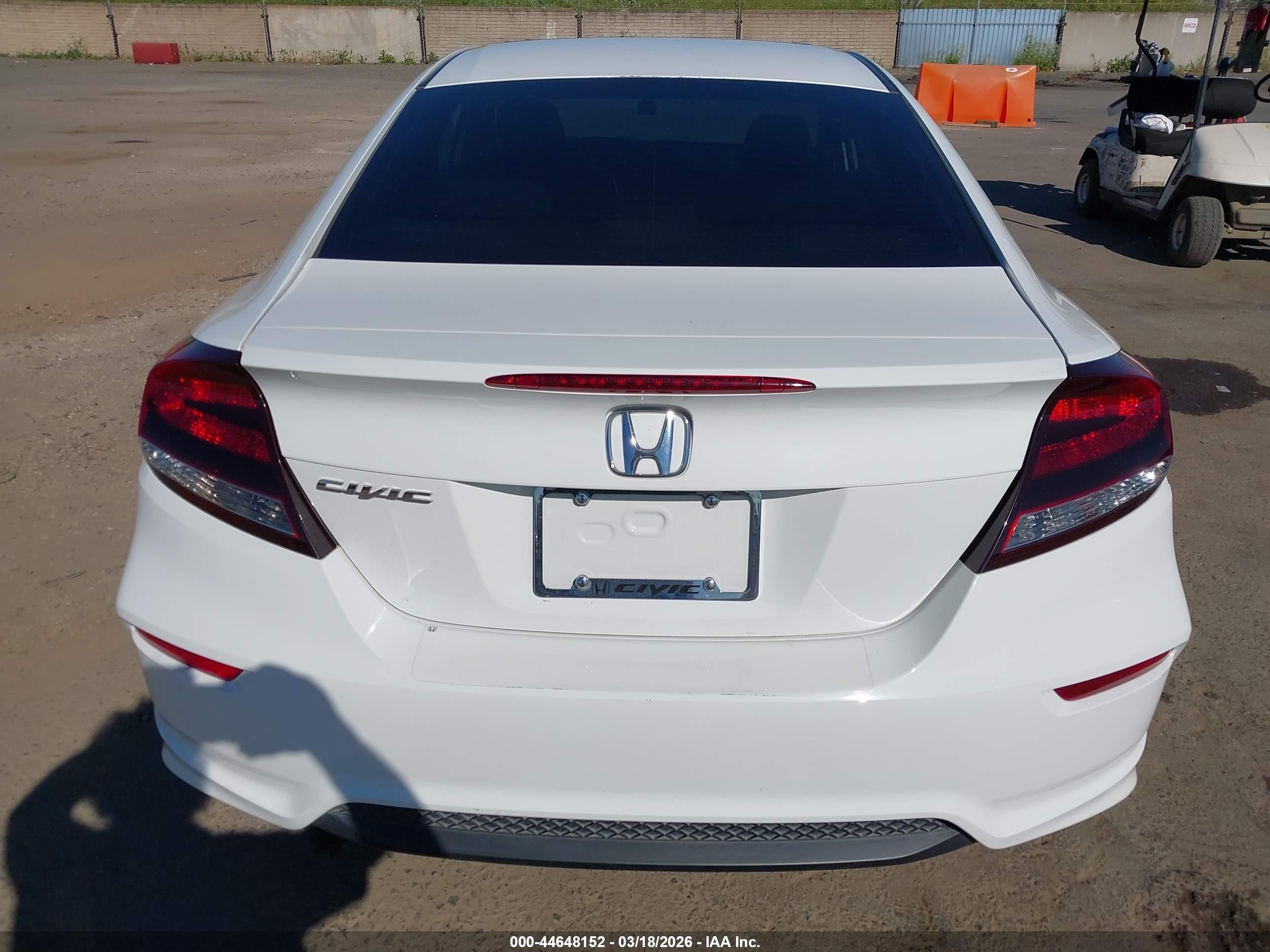 2015 Honda Civic Ex White vin: 2HGFG3B89FH521007