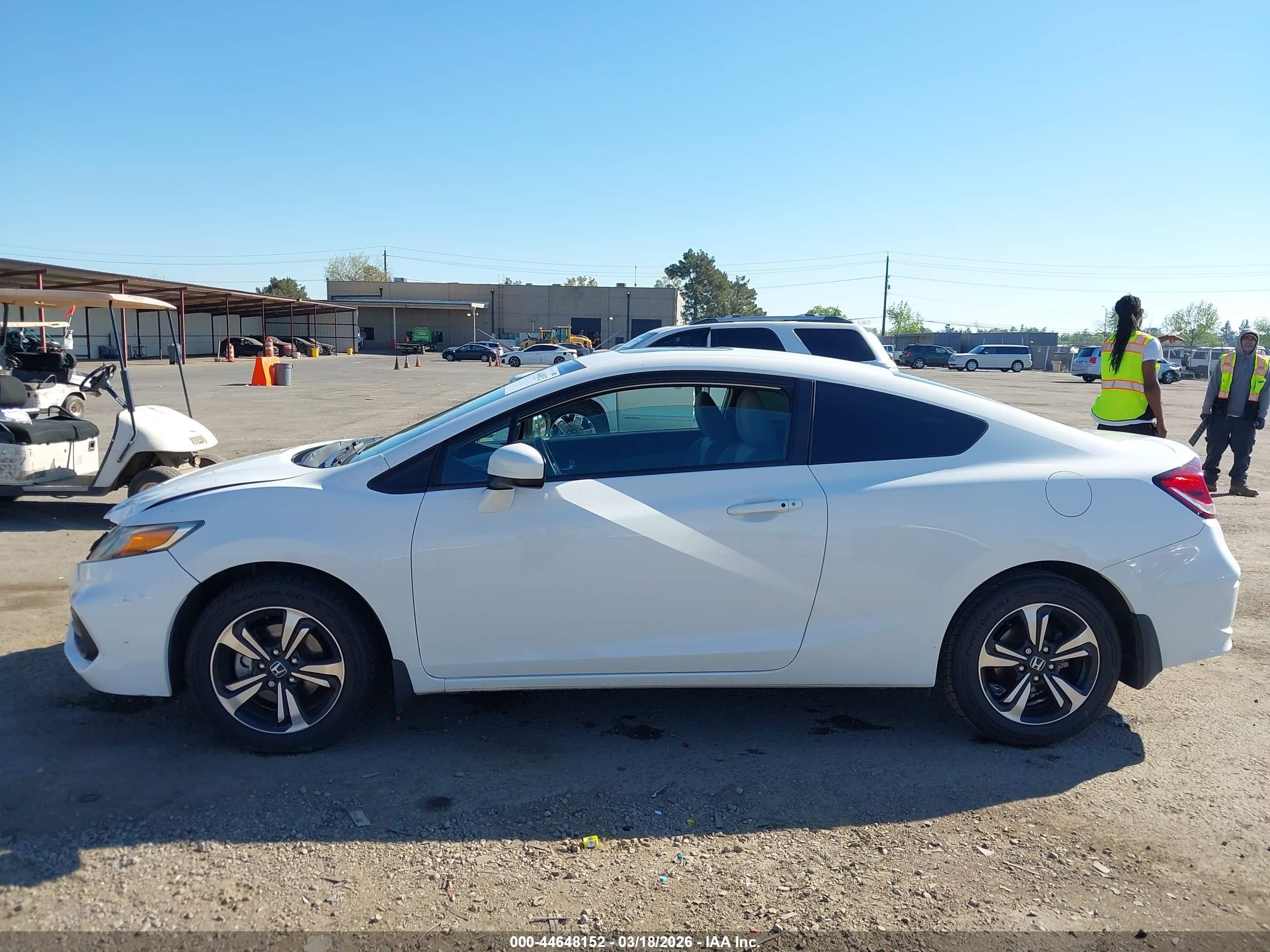 2015 Honda Civic Ex White vin: 2HGFG3B89FH521007