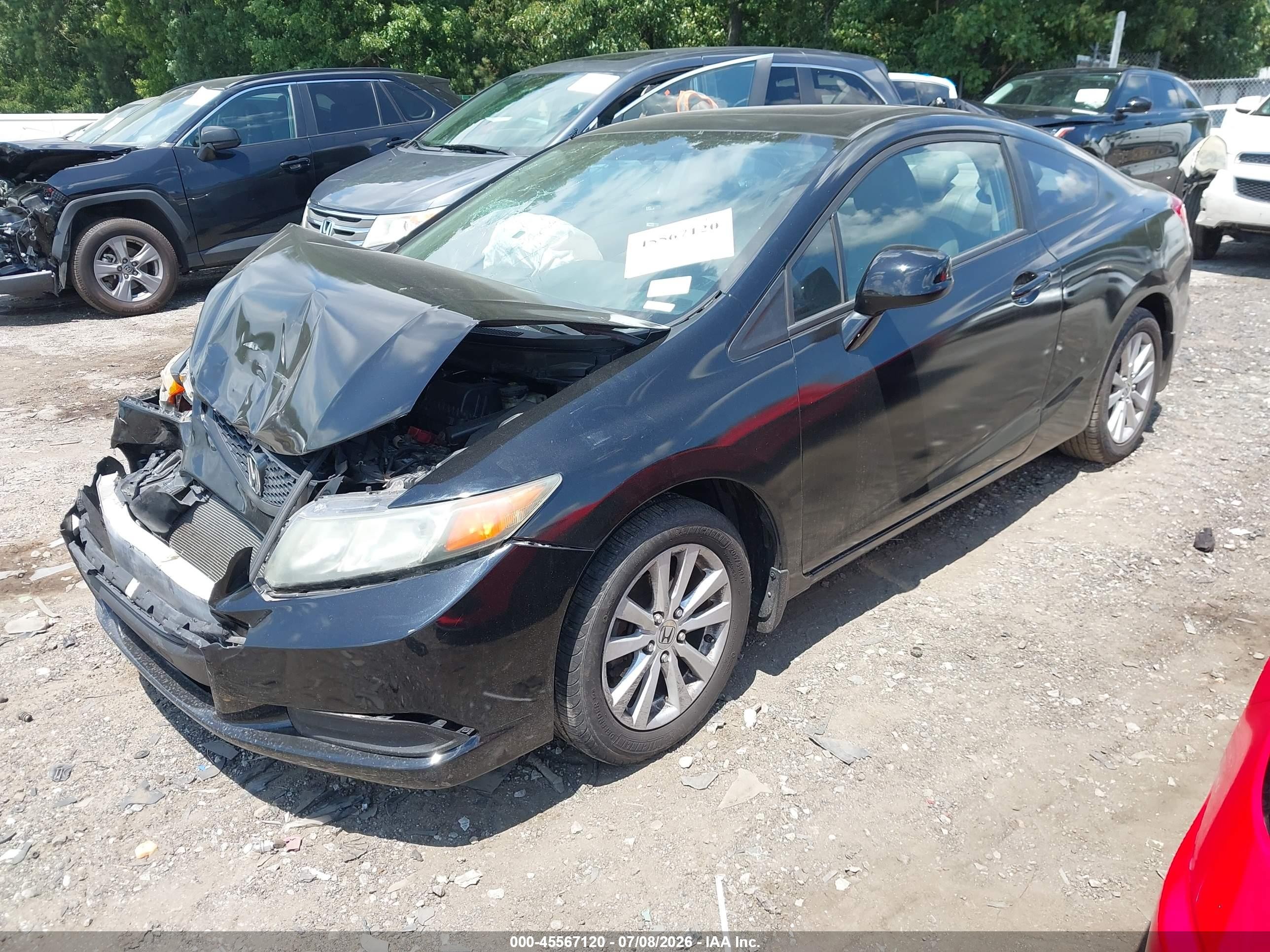 2012 Honda Civic Ex Black vin: 2HGFG3B8XCH504986