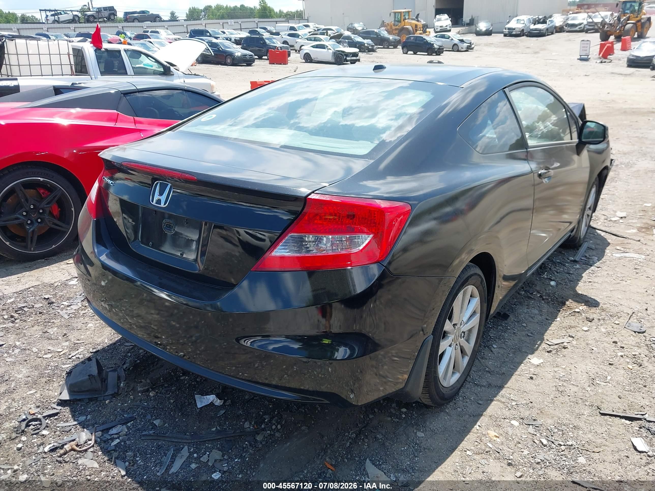 2012 Honda Civic Ex Black vin: 2HGFG3B8XCH504986
