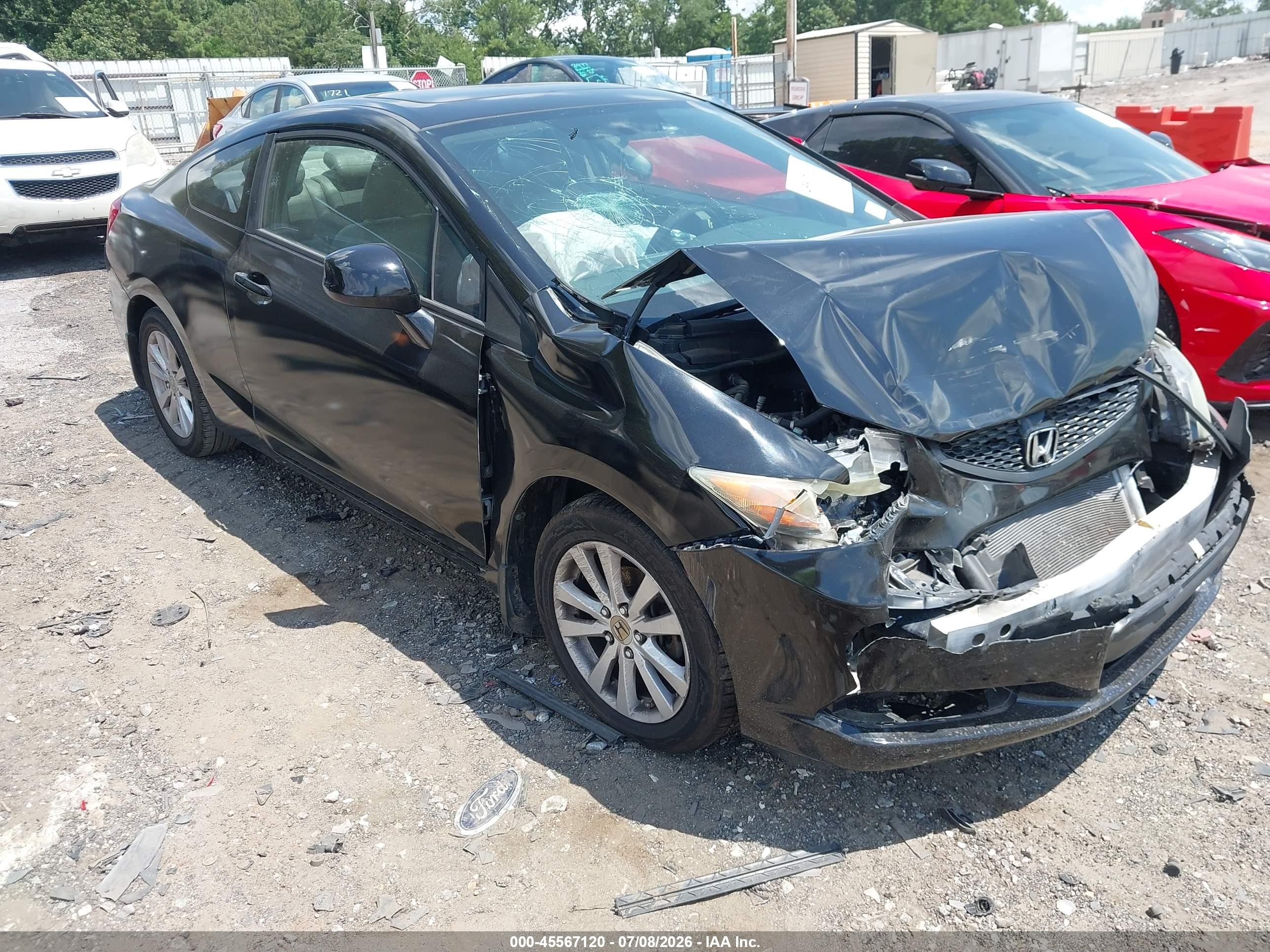 2012 Honda Civic Ex Black vin: 2HGFG3B8XCH504986