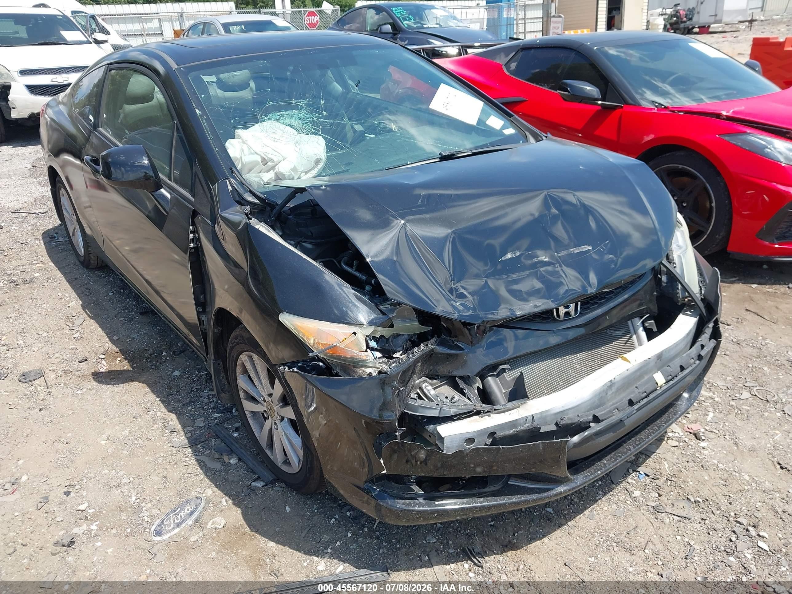 2012 Honda Civic Ex Black vin: 2HGFG3B8XCH504986