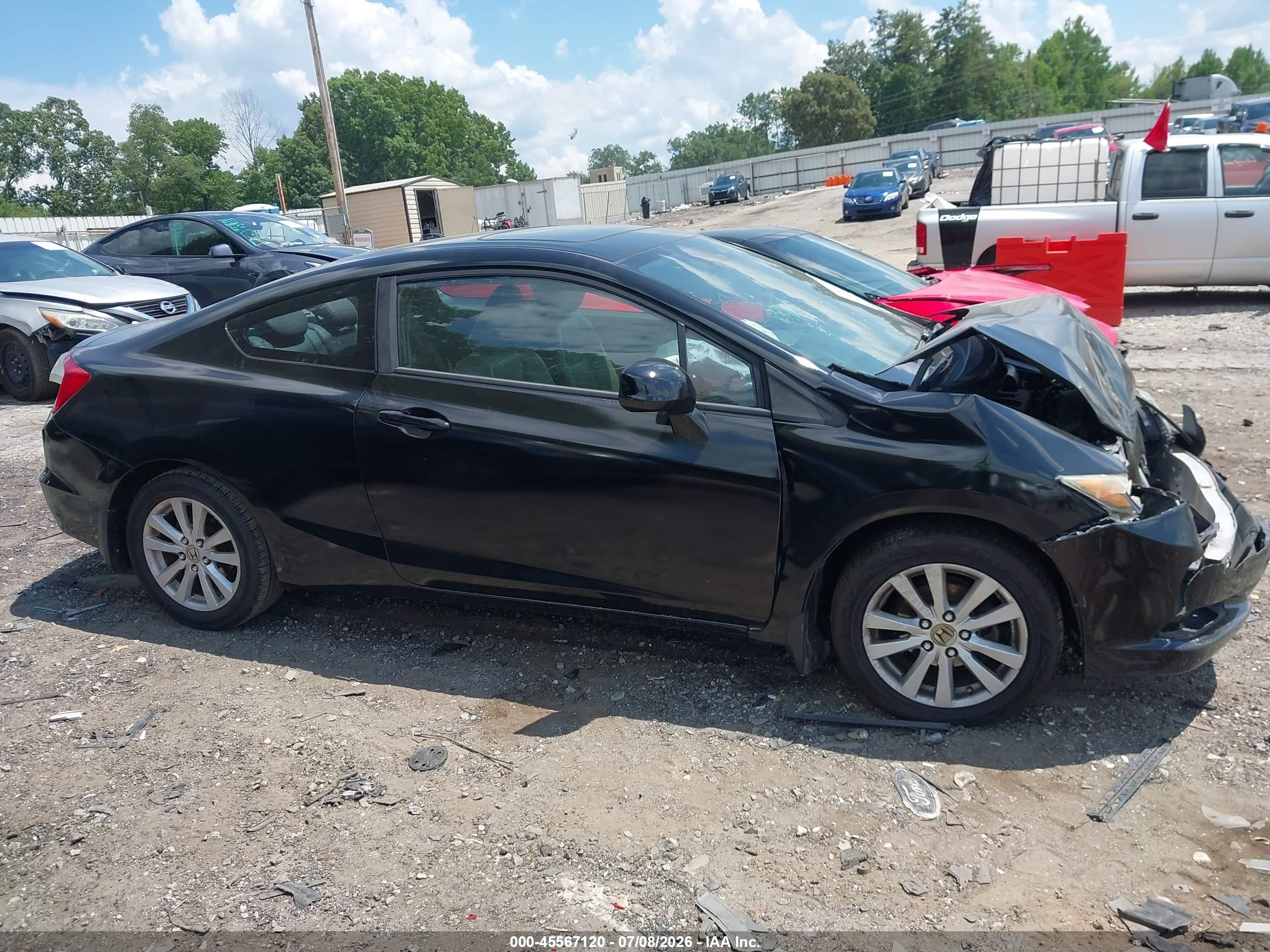2012 Honda Civic Ex Black vin: 2HGFG3B8XCH504986