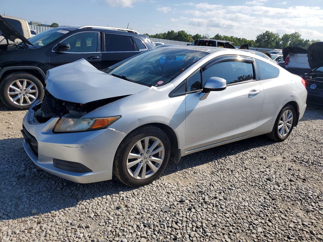 2012 Honda Civic Ex Silver vin: 2HGFG3B8XCH510173