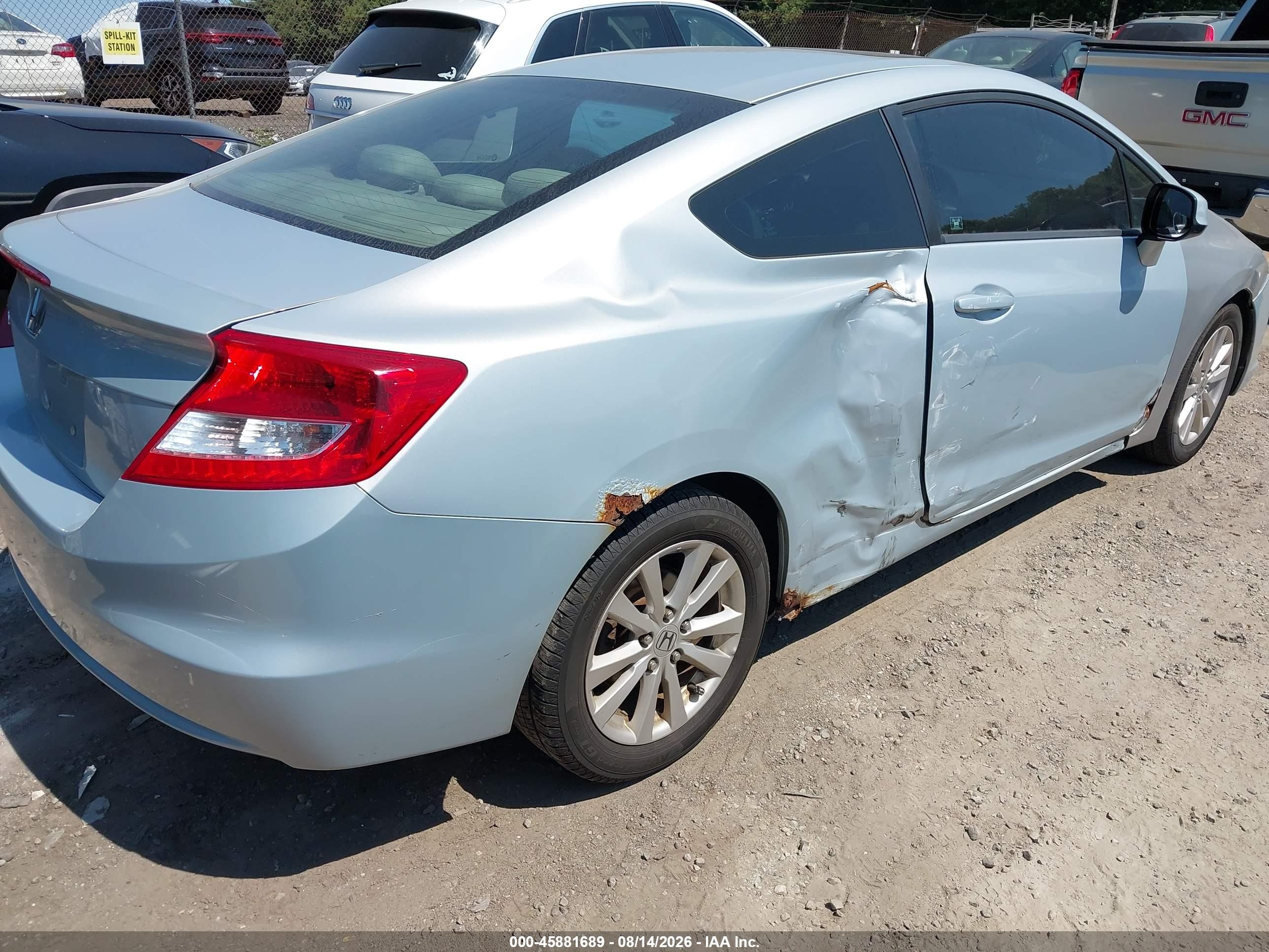 2012 Honda Civic Ex Silver vin: 2HGFG3B8XCH522887