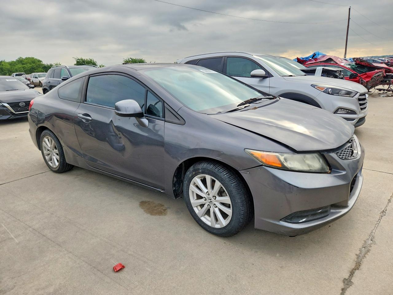 2012 Honda Civic Gray vin: 2HGFG3B8XCH556800
