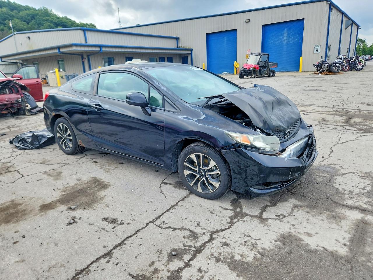 2013 Honda Civic Ex Black vin: 2HGFG3B8XDH512829