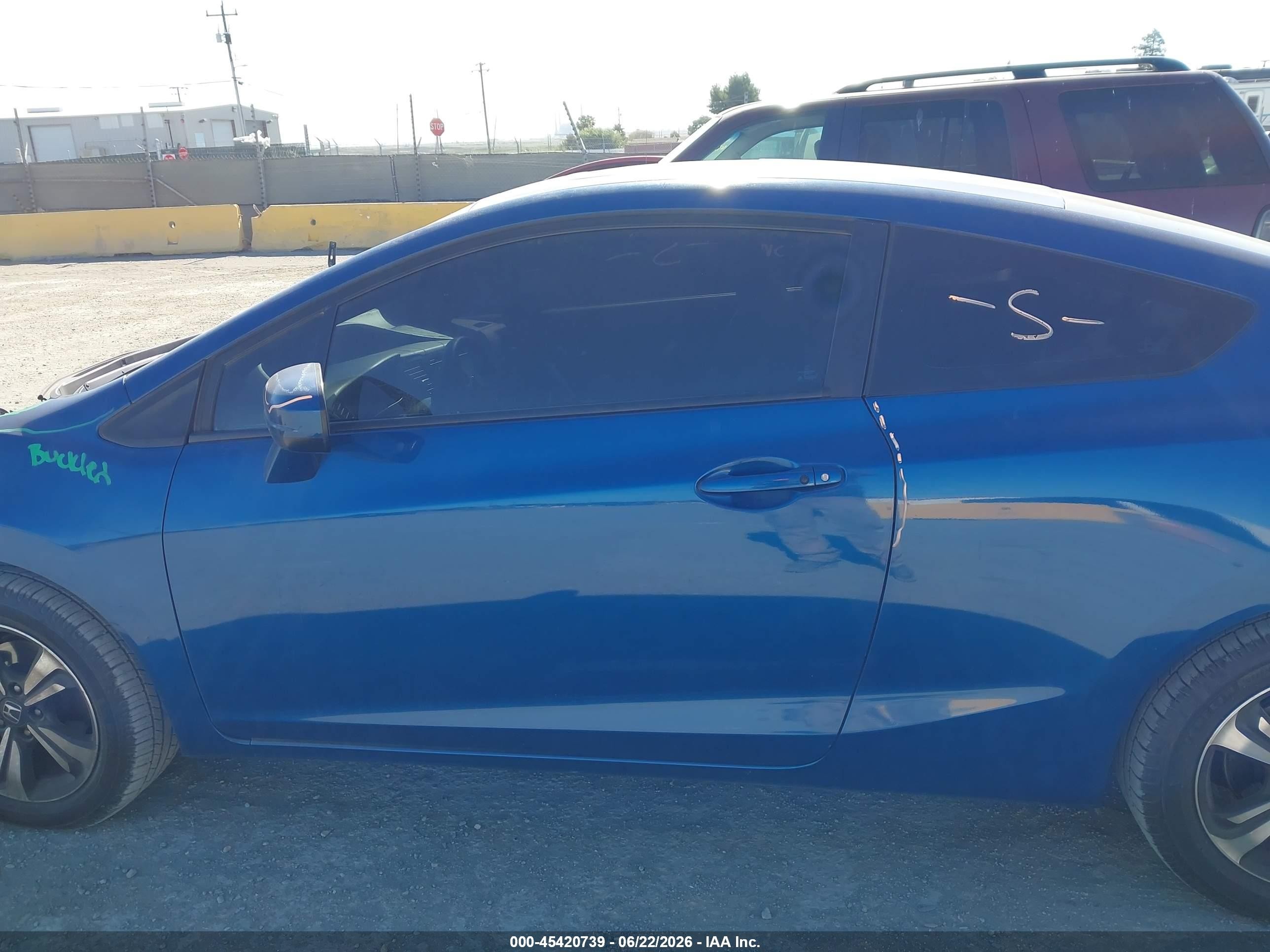 2014 Honda Civic Ex Синий vin: 2HGFG3B8XEH507177