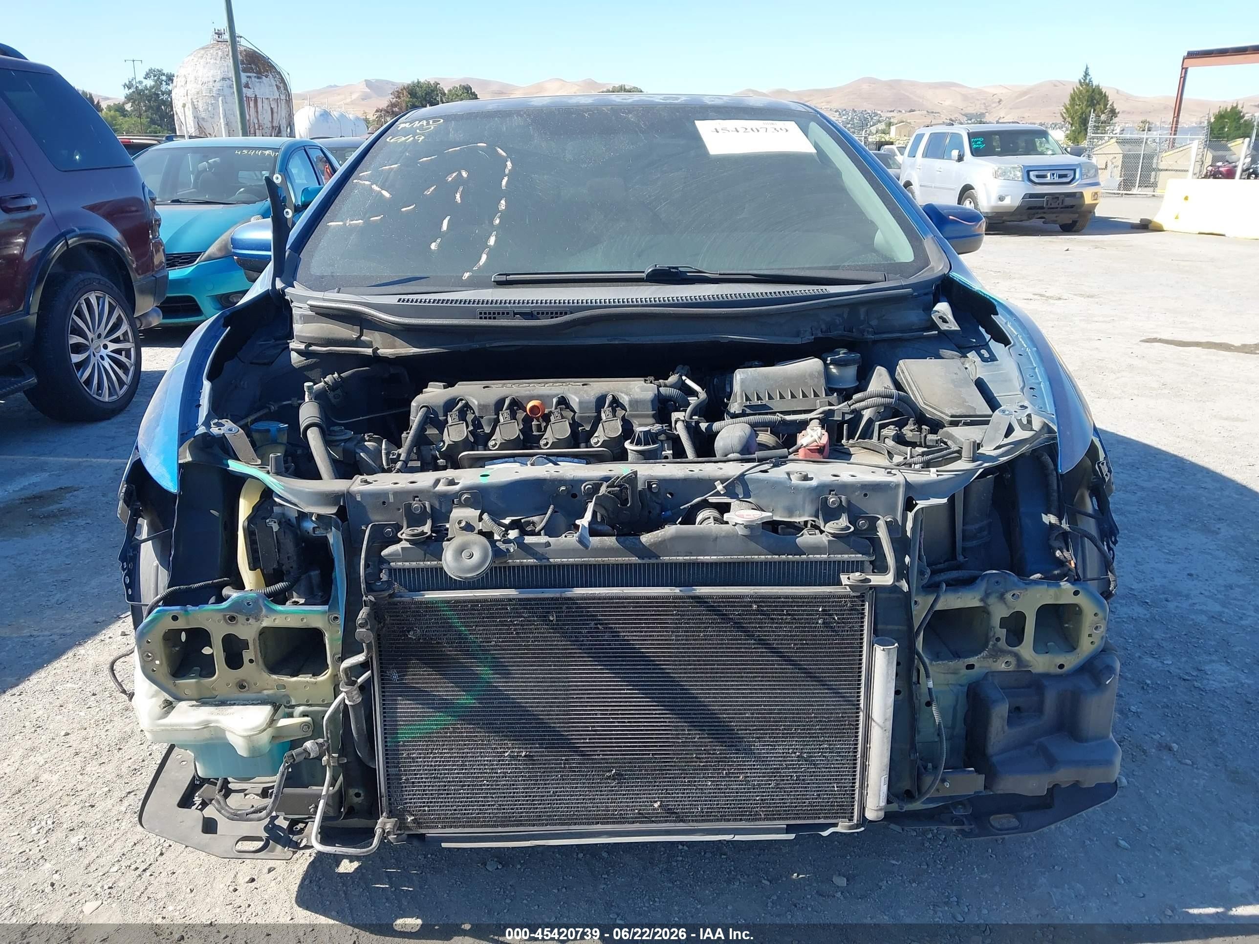 2014 Honda Civic Ex Синий vin: 2HGFG3B8XEH507177
