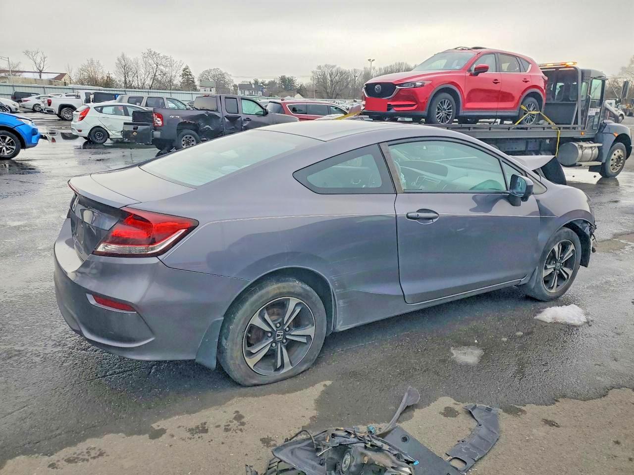 2014 Honda Civic Ex Серый vin: 2HGFG3B8XEH514713