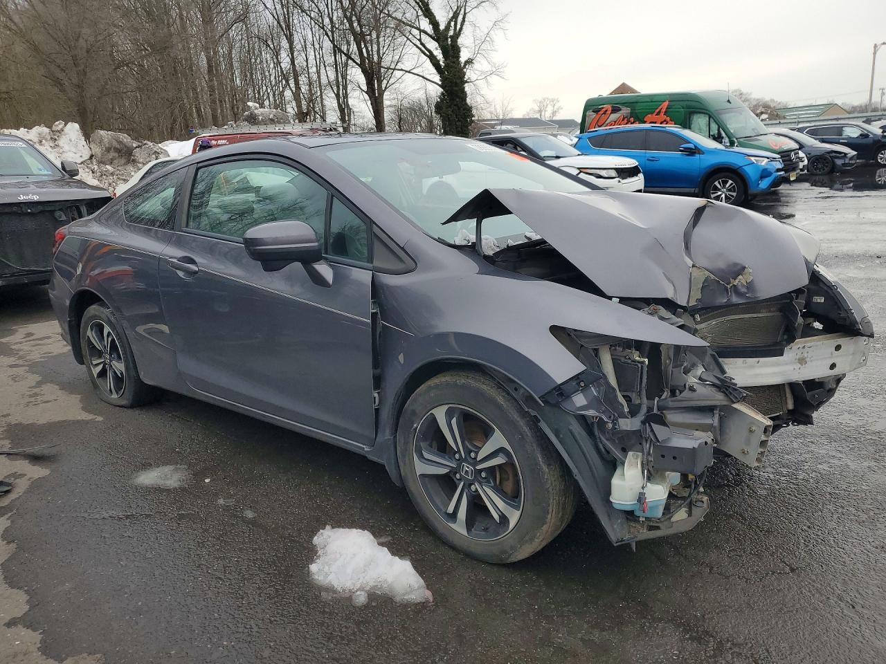 2014 Honda Civic Ex Серый vin: 2HGFG3B8XEH514713