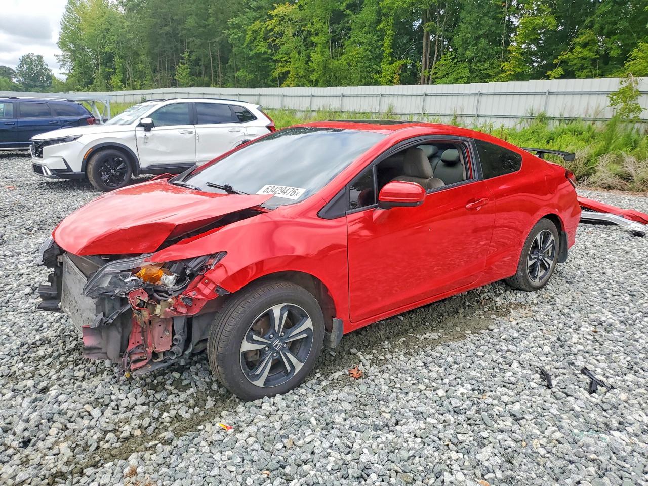 2015 Honda Civic Ex Red vin: 2HGFG3B8XFH512168