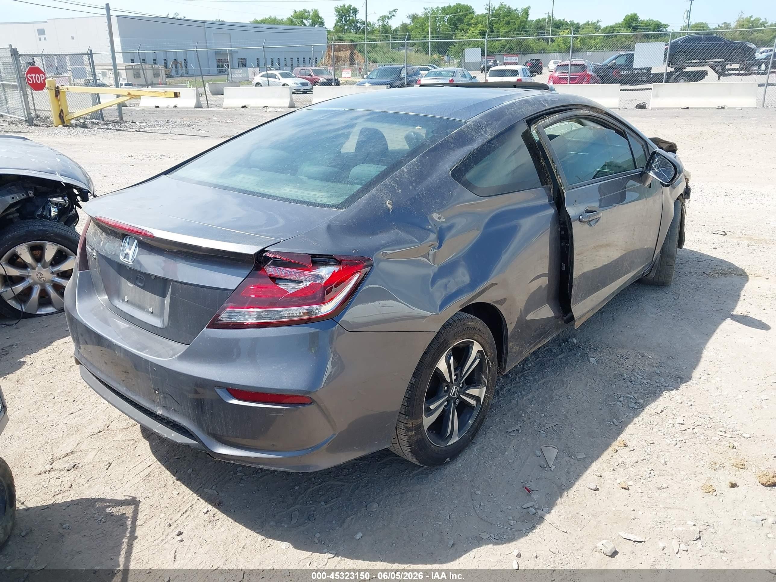 2015 Honda Civic Ex Gray vin: 2HGFG3B8XFH515801