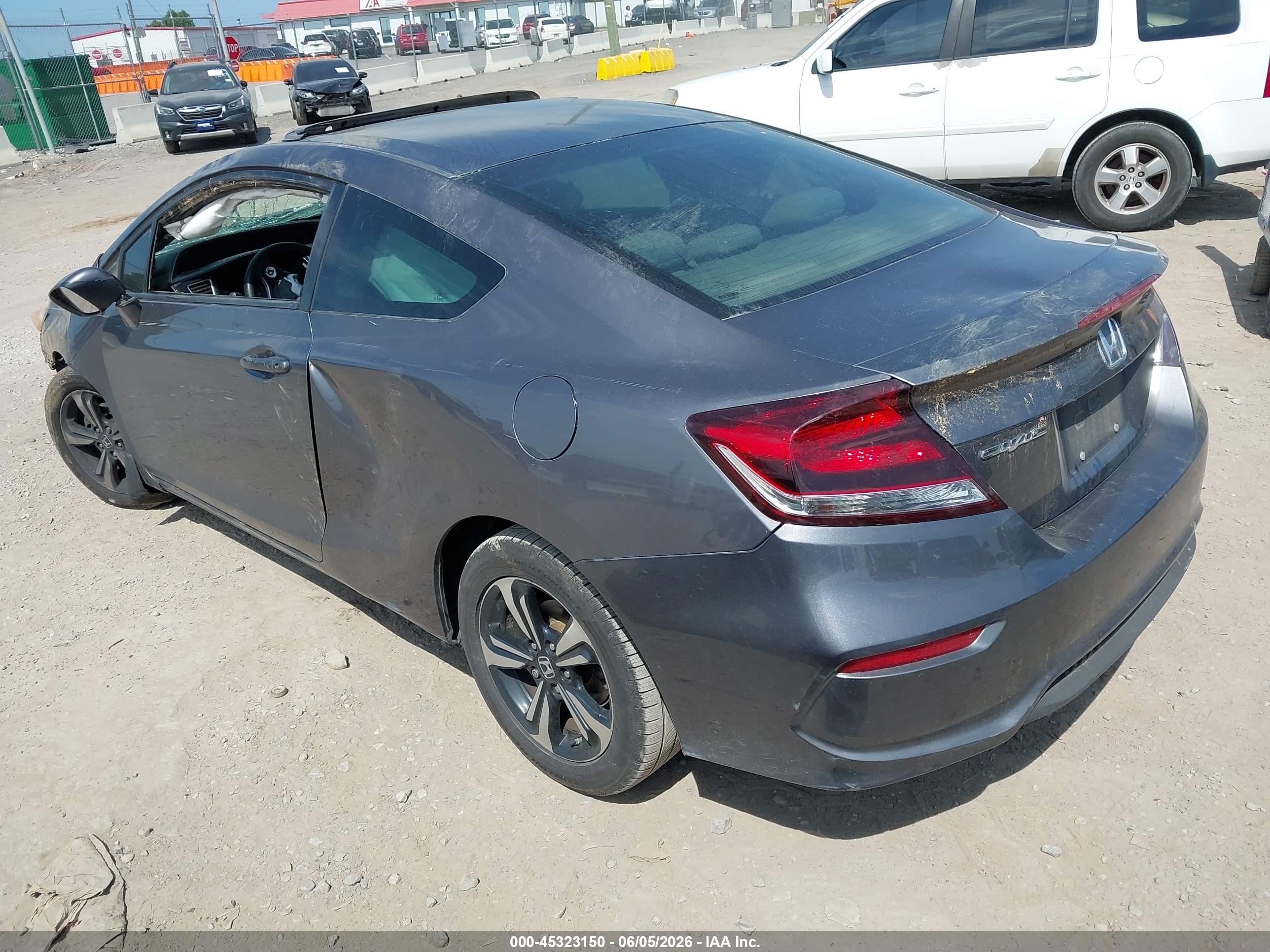 2015 Honda Civic Ex Gray vin: 2HGFG3B8XFH515801