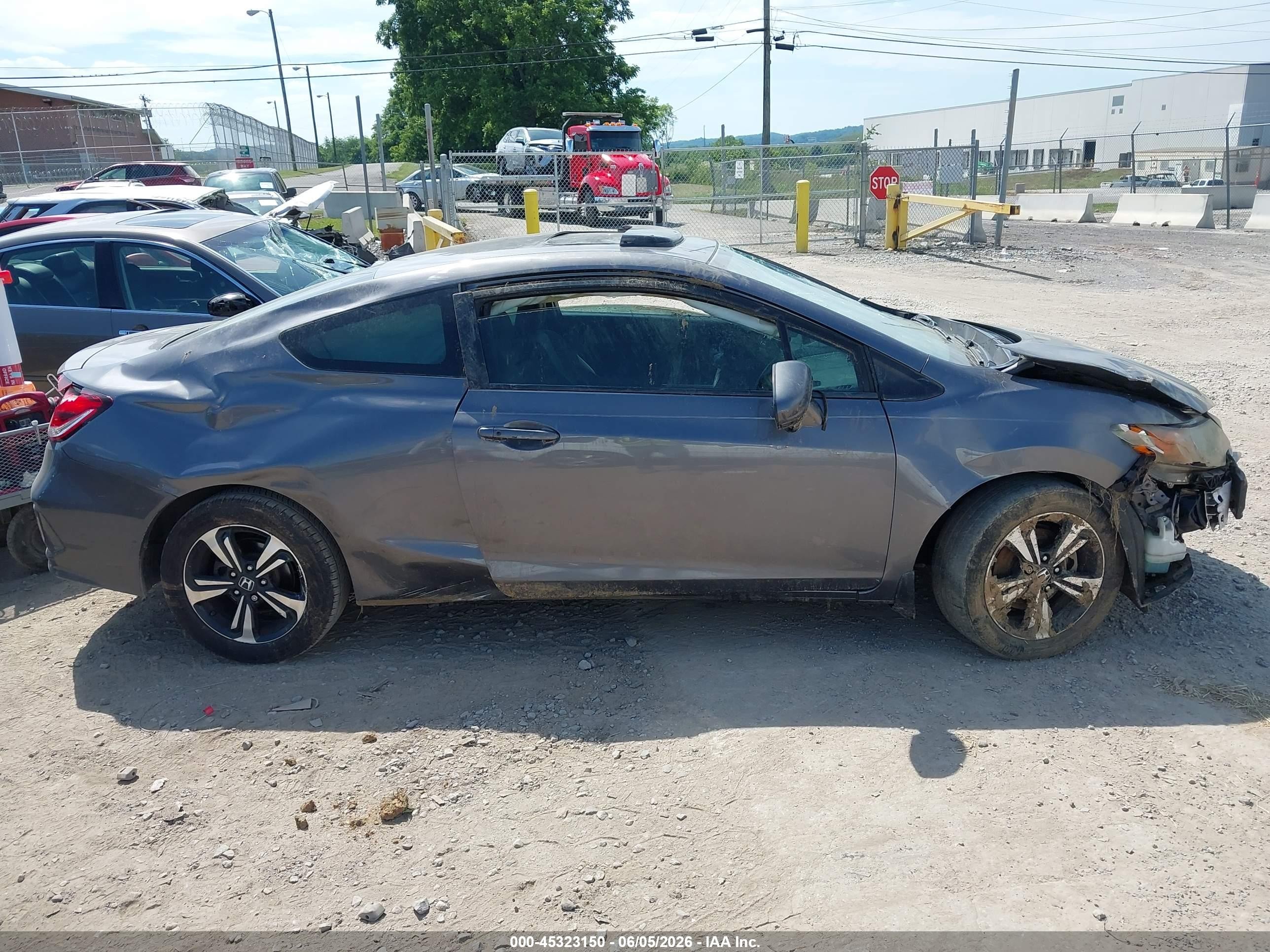 2015 Honda Civic Ex Gray vin: 2HGFG3B8XFH515801