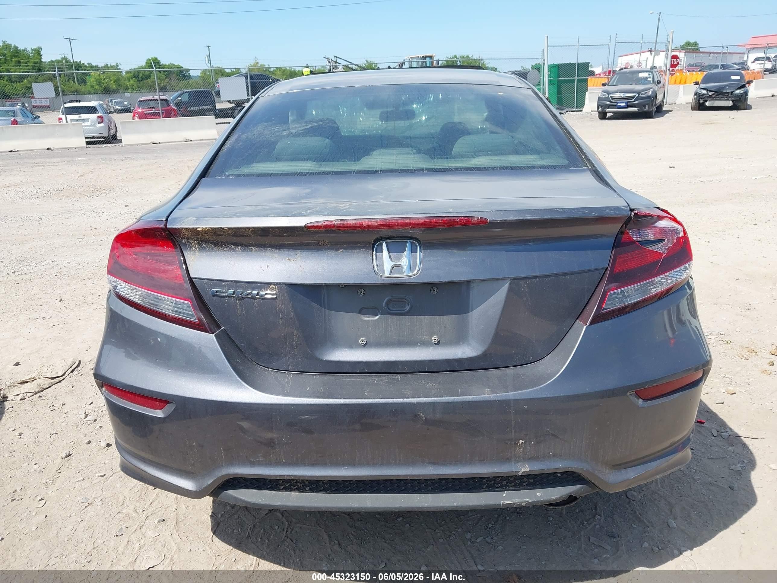 2015 Honda Civic Ex Gray vin: 2HGFG3B8XFH515801