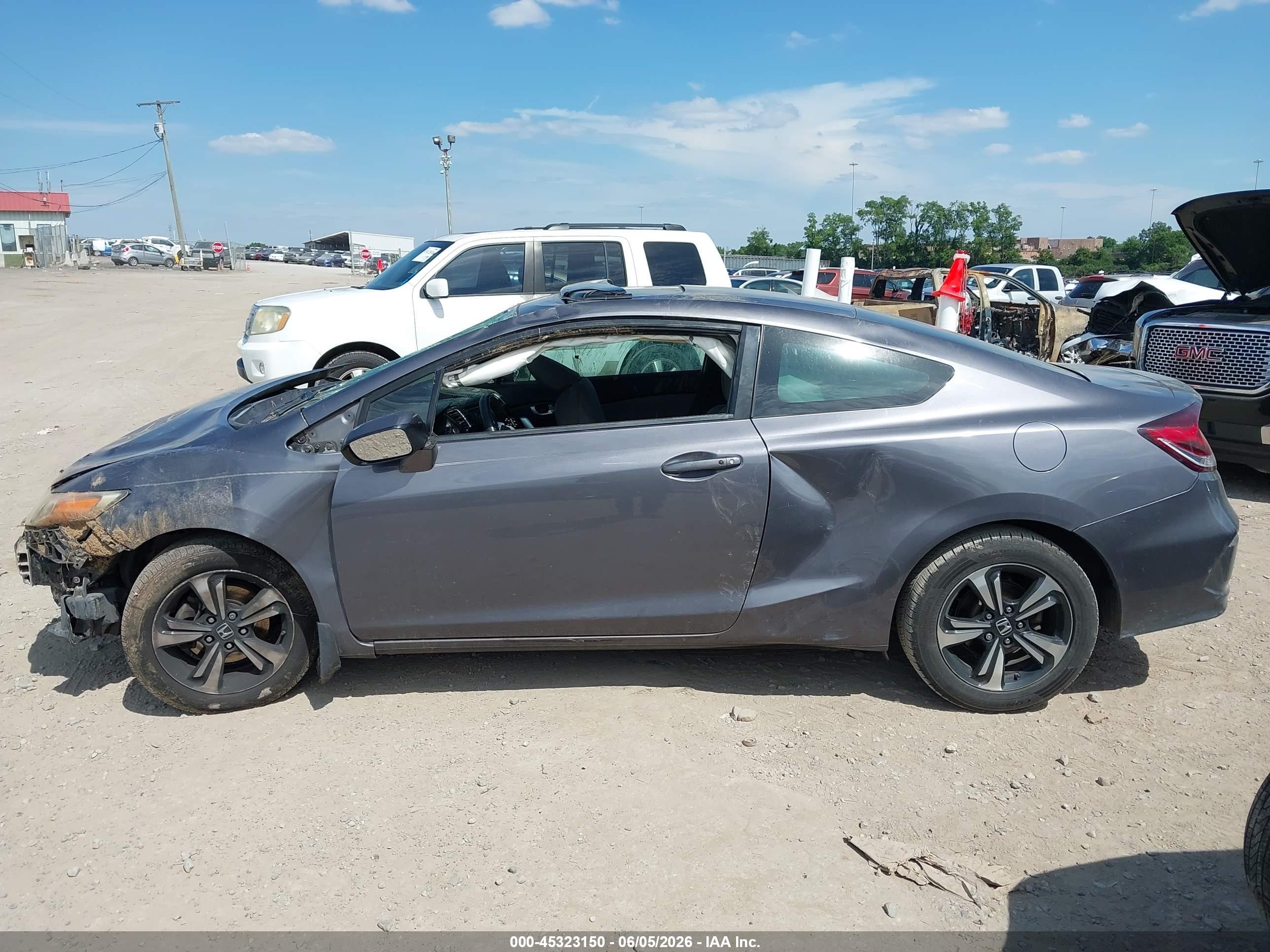 2015 Honda Civic Ex Gray vin: 2HGFG3B8XFH515801