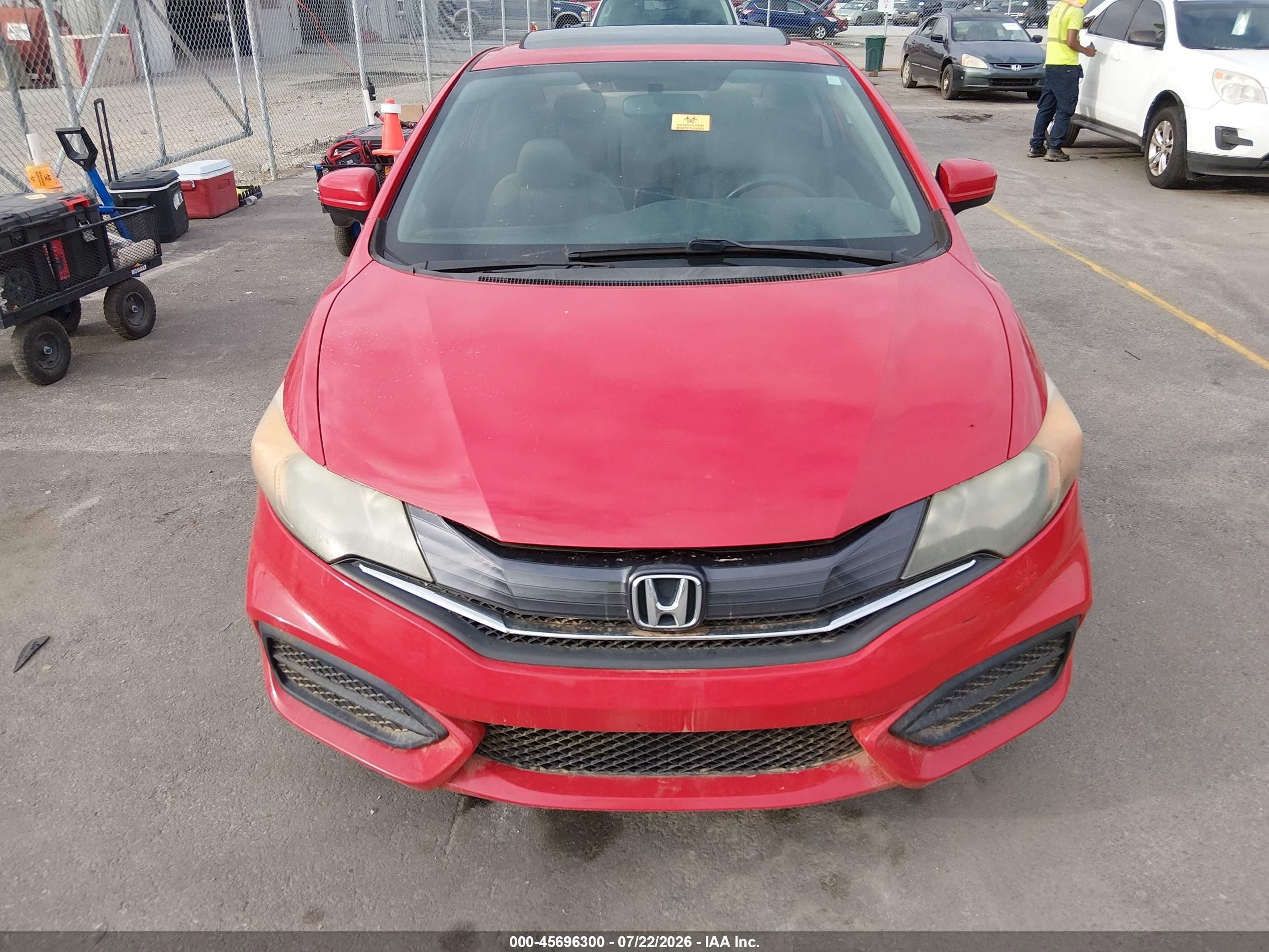 2015 Honda Civic Ex Красный vin: 2HGFG3B8XFH526720