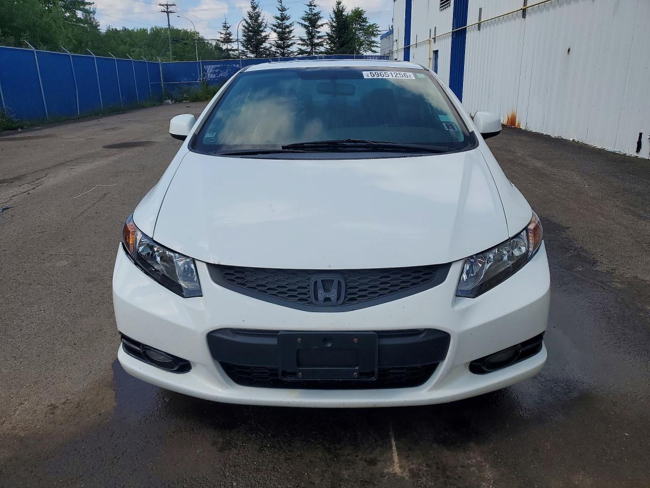 2013 Honda Civic Exl White vin: 2HGFG3B93DH001083