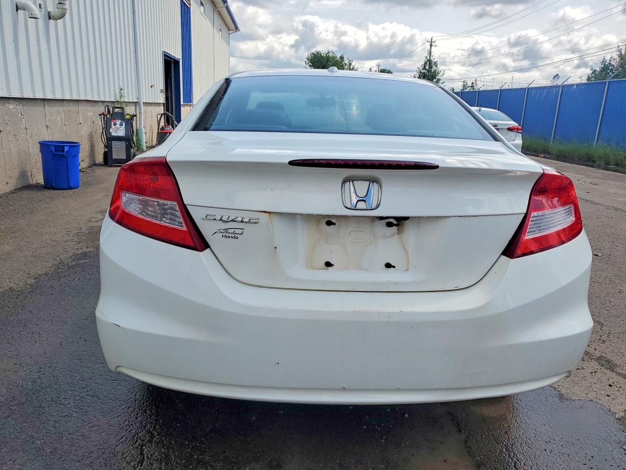 2013 Honda Civic Exl White vin: 2HGFG3B93DH001083