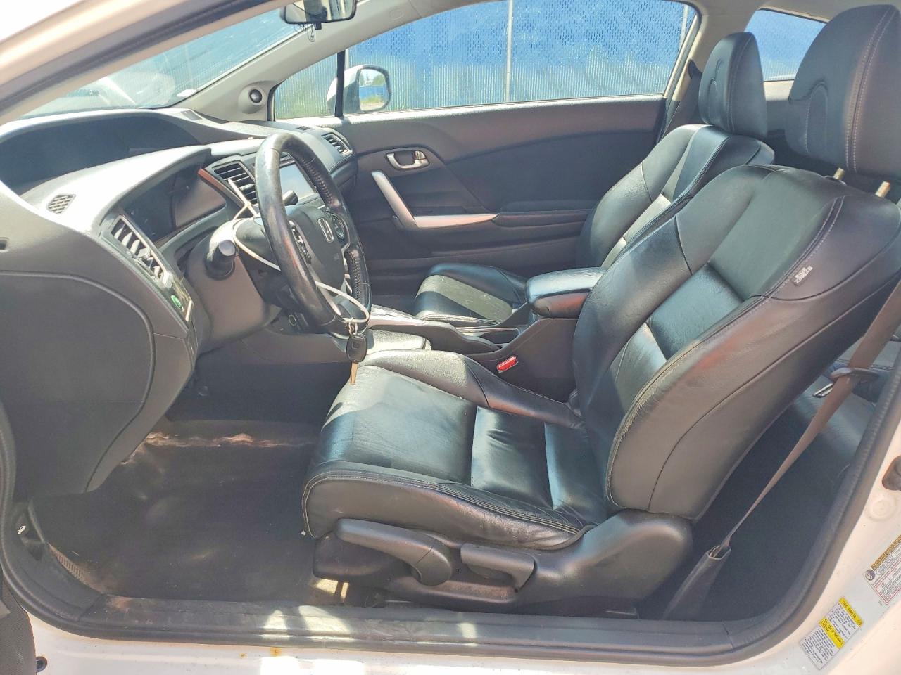 2013 Honda Civic Exl White vin: 2HGFG3B93DH001083