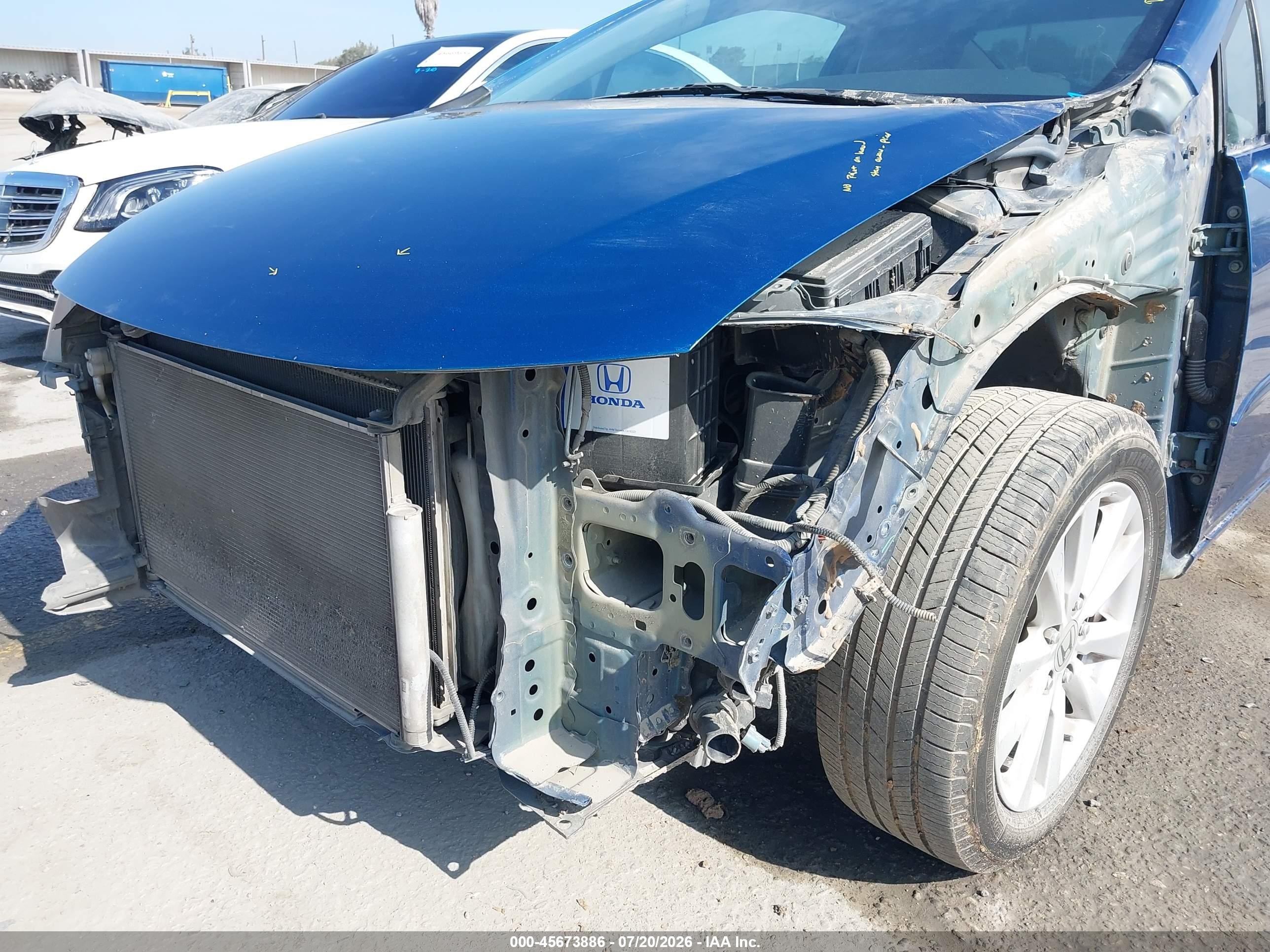 2012 Honda Civic Ex-l Blue vin: 2HGFG3B96CH507229