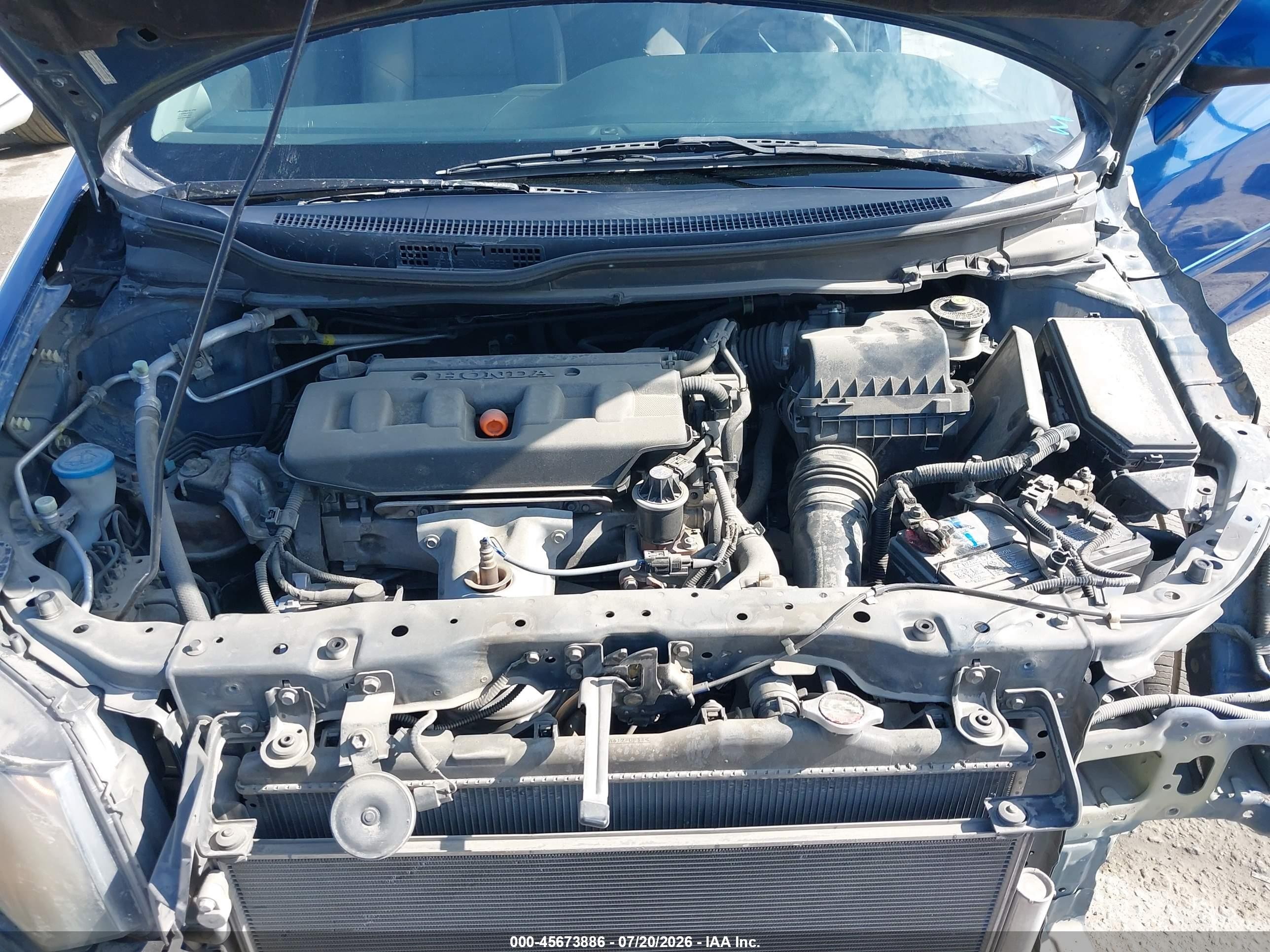 2012 Honda Civic Ex-l Blue vin: 2HGFG3B96CH507229