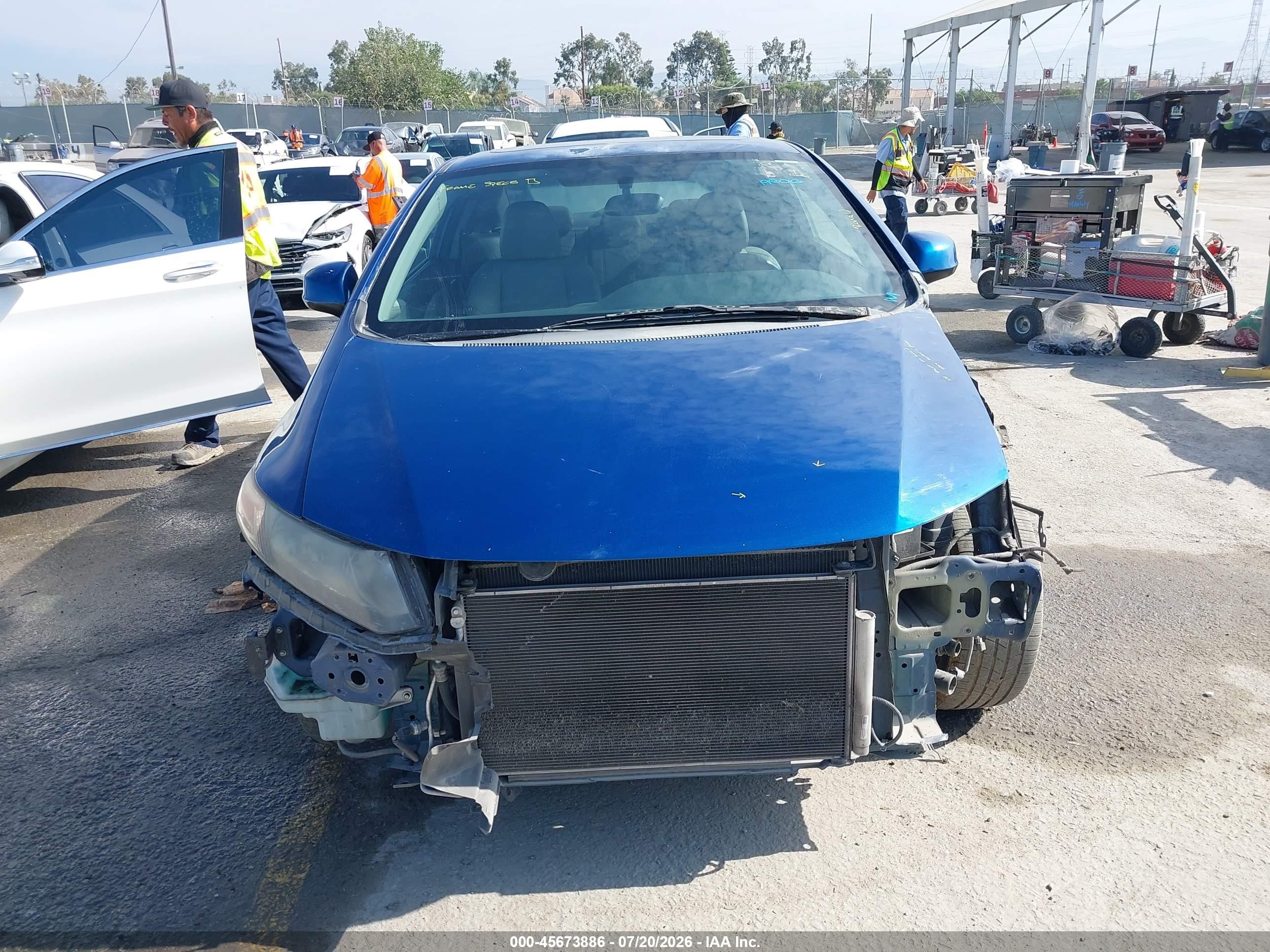 2012 Honda Civic Ex-l Blue vin: 2HGFG3B96CH507229