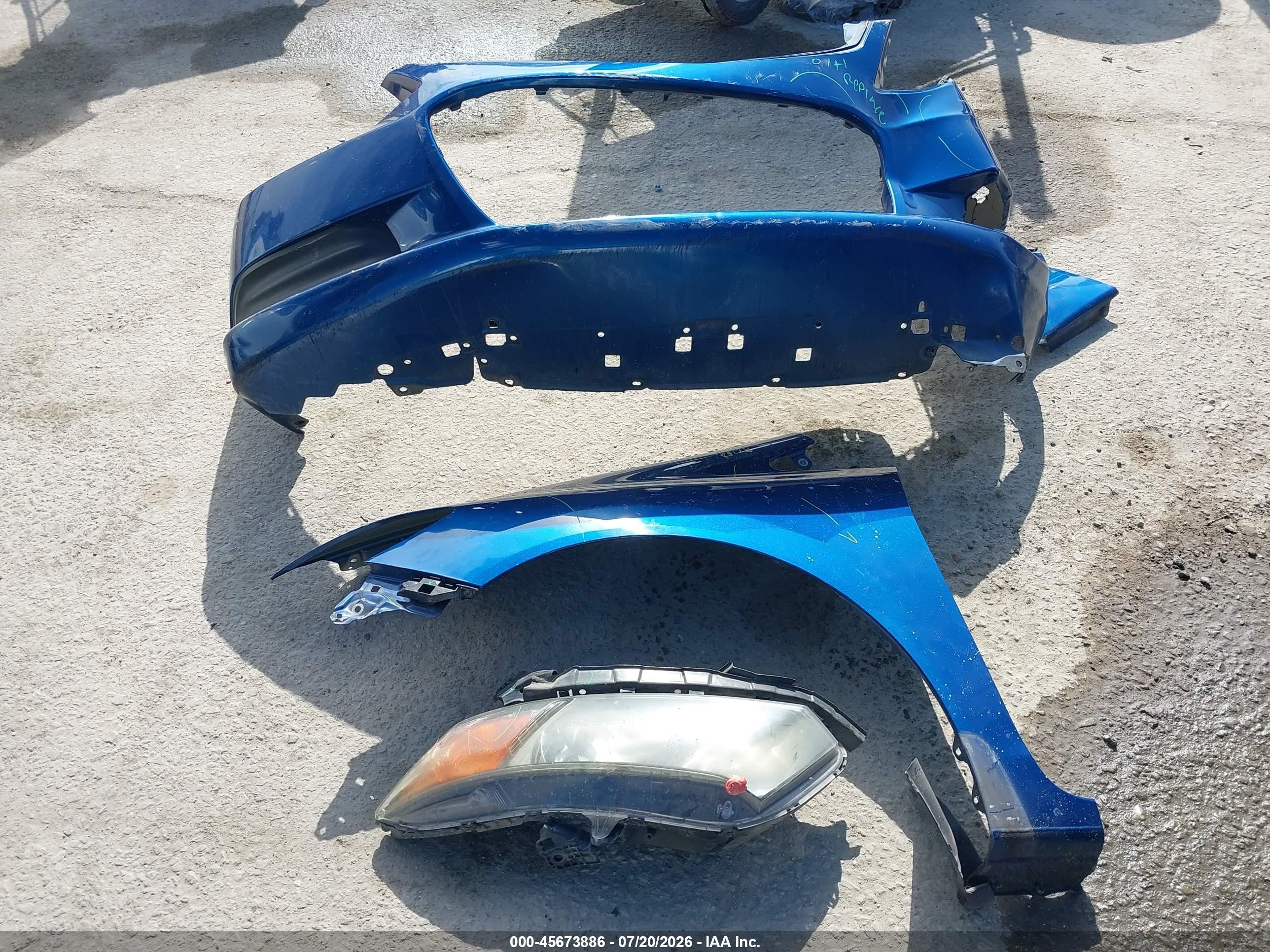 2012 Honda Civic Ex-l Blue vin: 2HGFG3B96CH507229