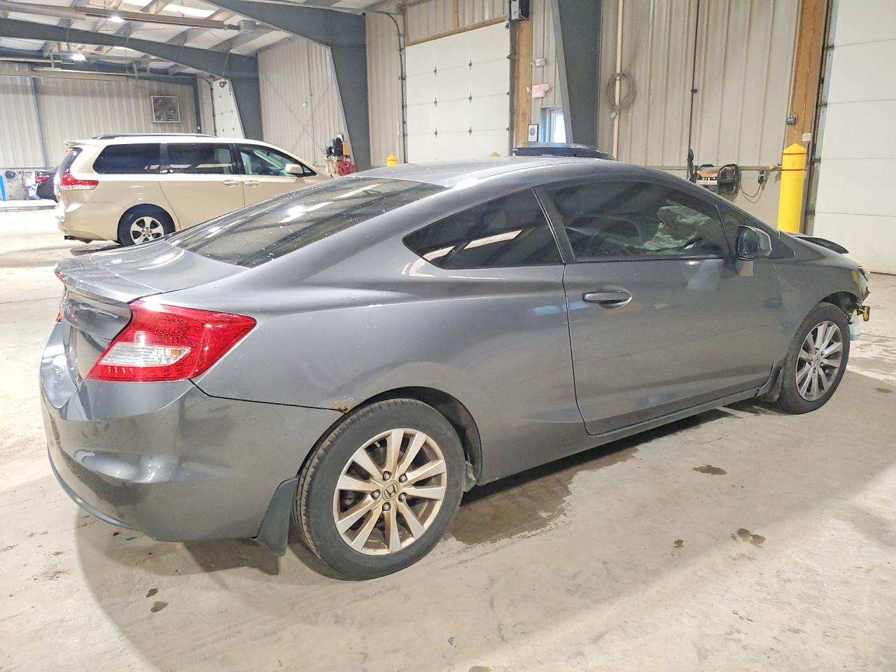2012 Honda Civic Exl Gray vin: 2HGFG3B96CH517775