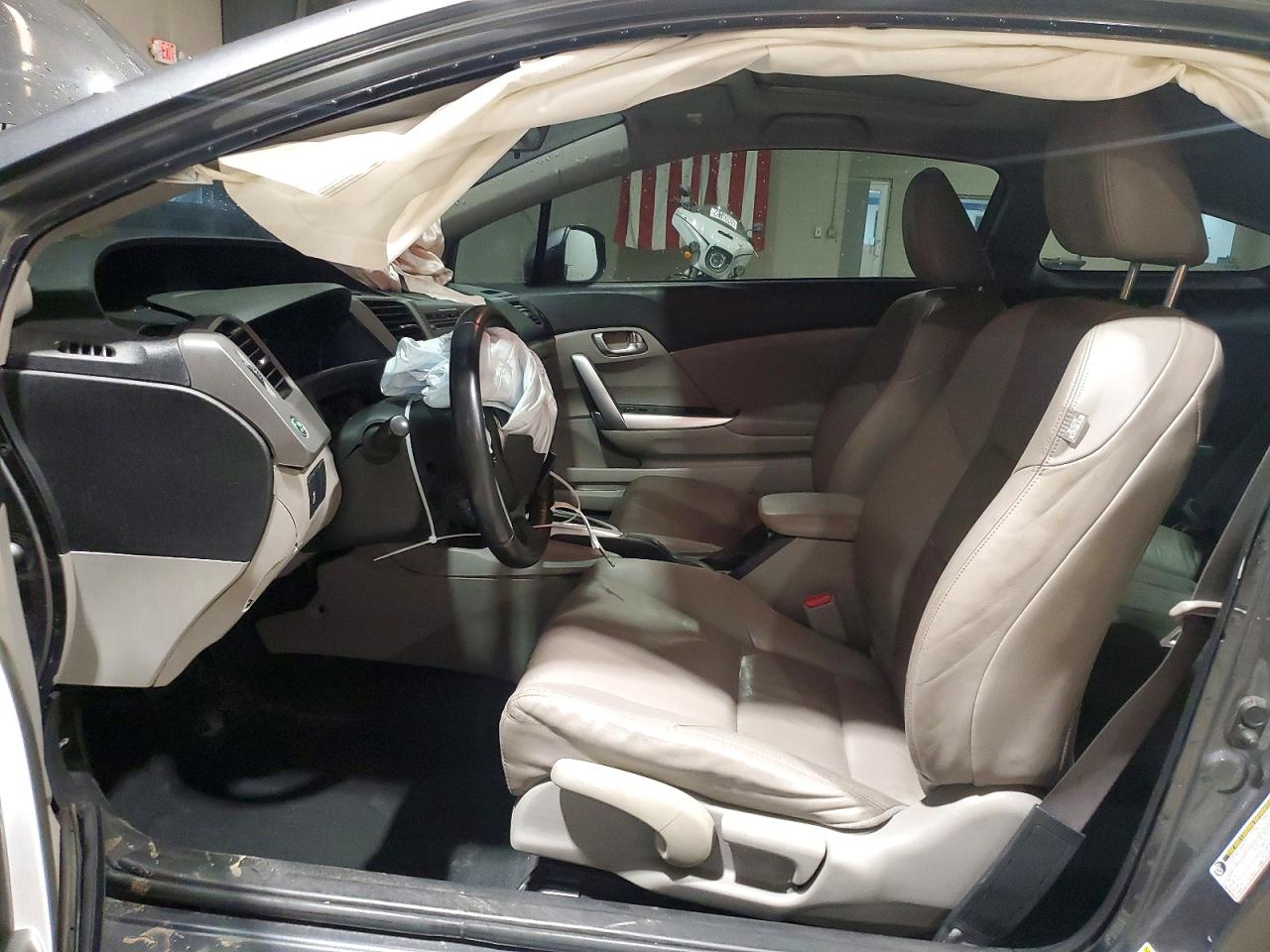 2012 Honda Civic Exl Gray vin: 2HGFG3B96CH517775