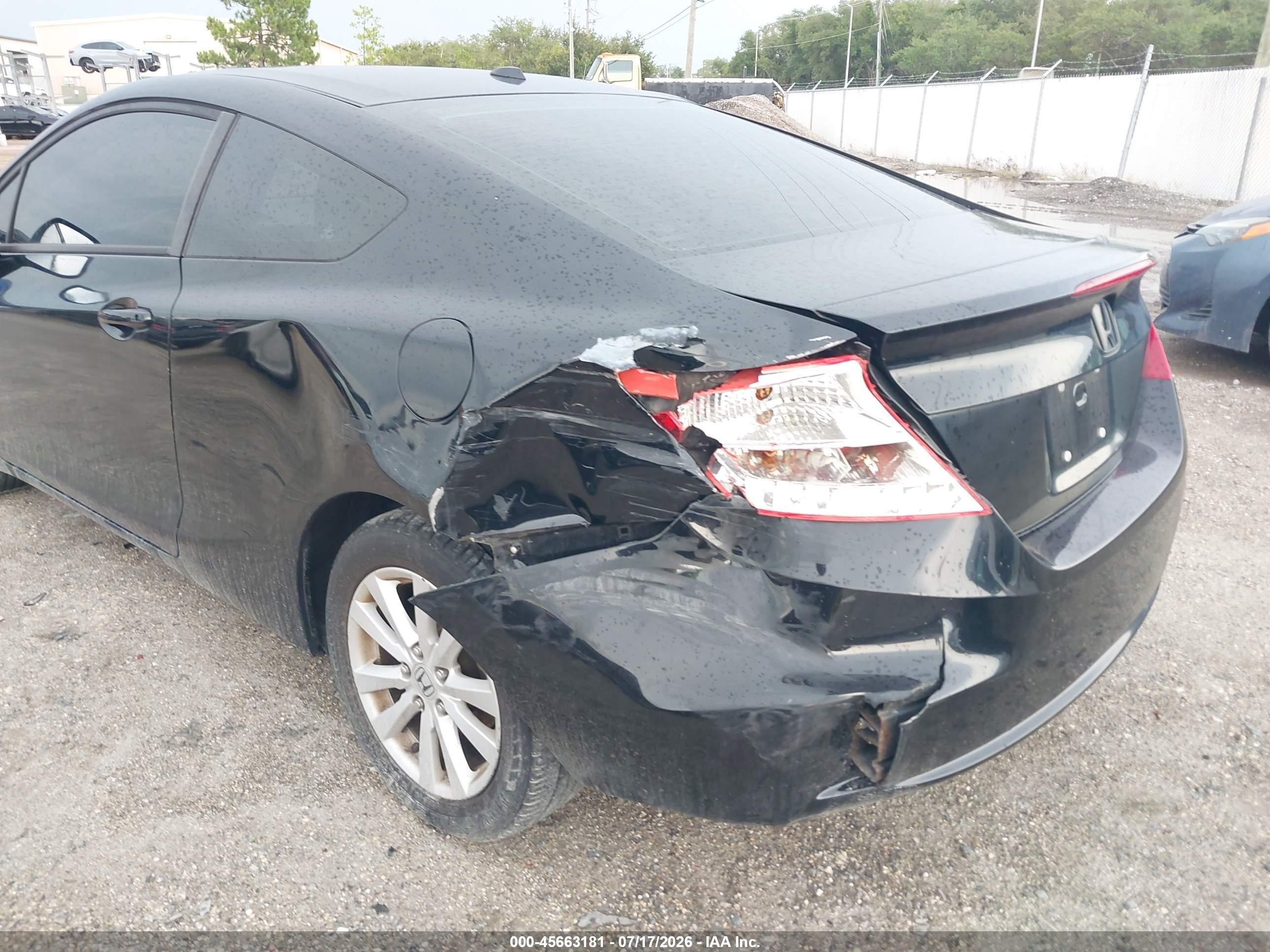 2012 Honda Civic Ex-l Черный vin: 2HGFG3B98CH527563